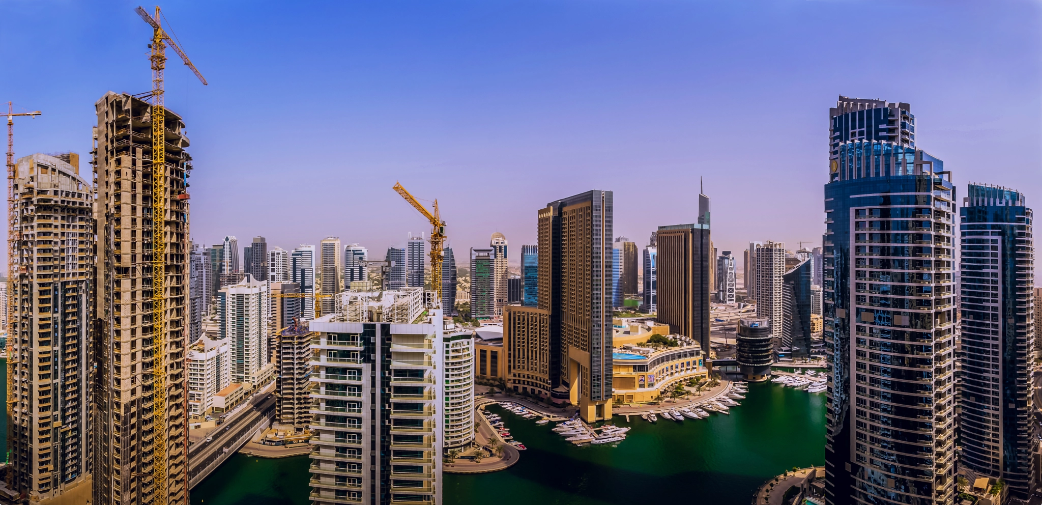 Sigma 10-20mm F3.5 EX DC HSM sample photo. Dubai marina photography