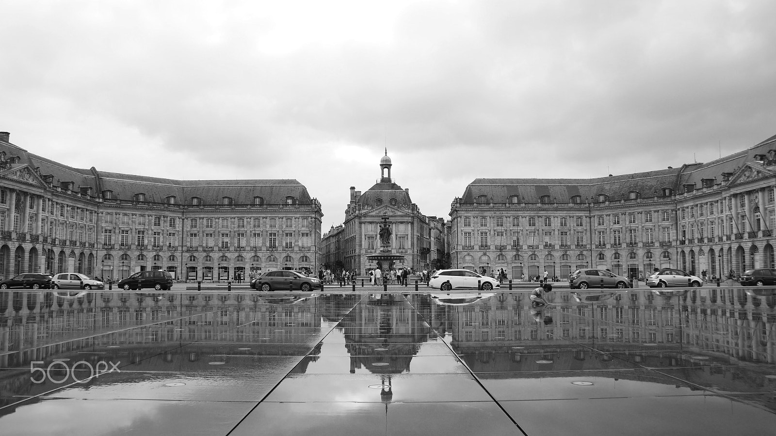 Sony SLT-A57 sample photo. | miroir d'eau - place de la bourse | photography