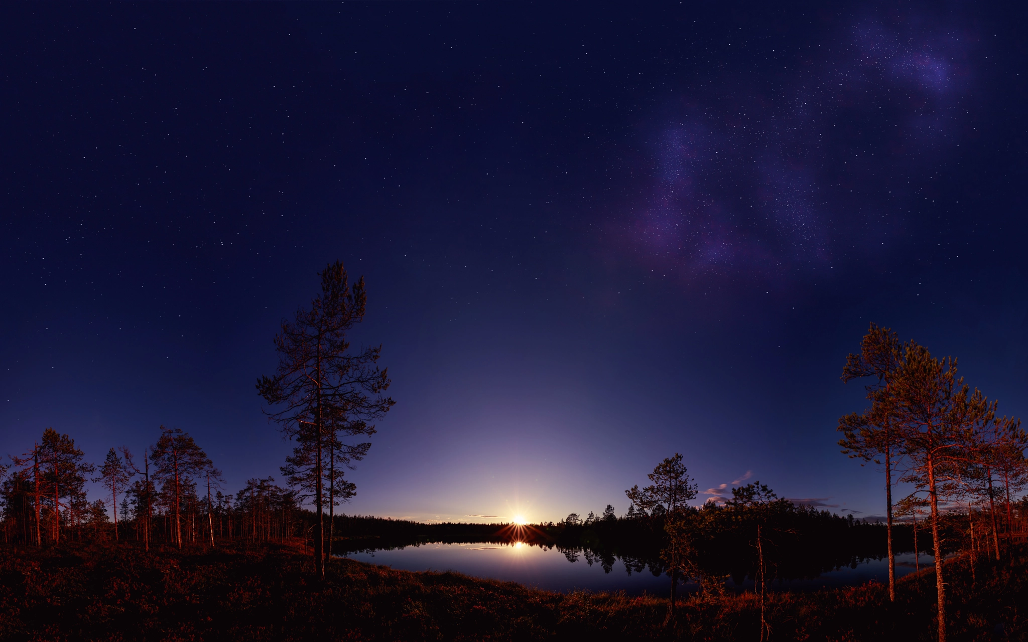 Sigma 20mm F1.4 DG HSM Art sample photo. Mire lake sunset photography