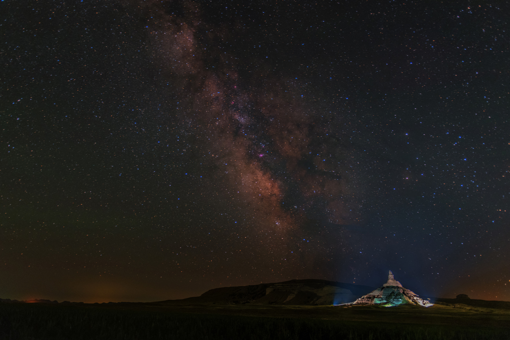 Nikon D810A sample photo. Chimney rock nebraska photography