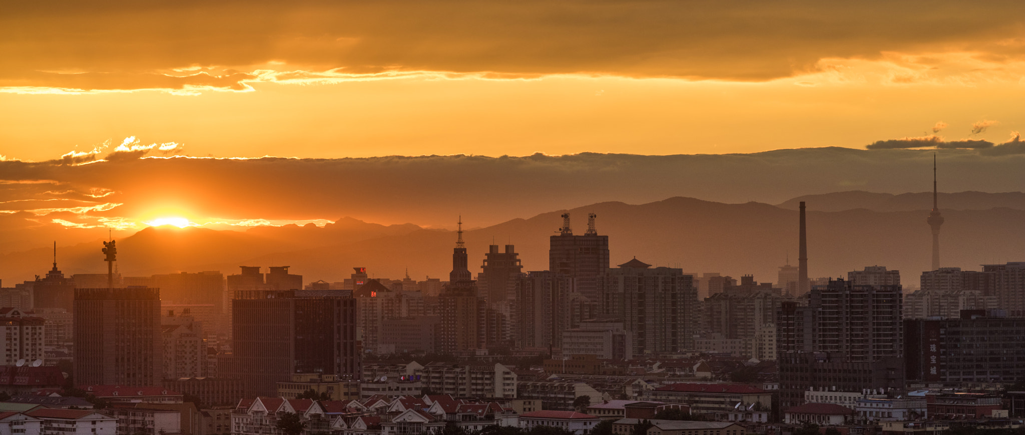 ZEISS Apo Sonnar T* 135mm F2 sample photo. Beijing sunset photography