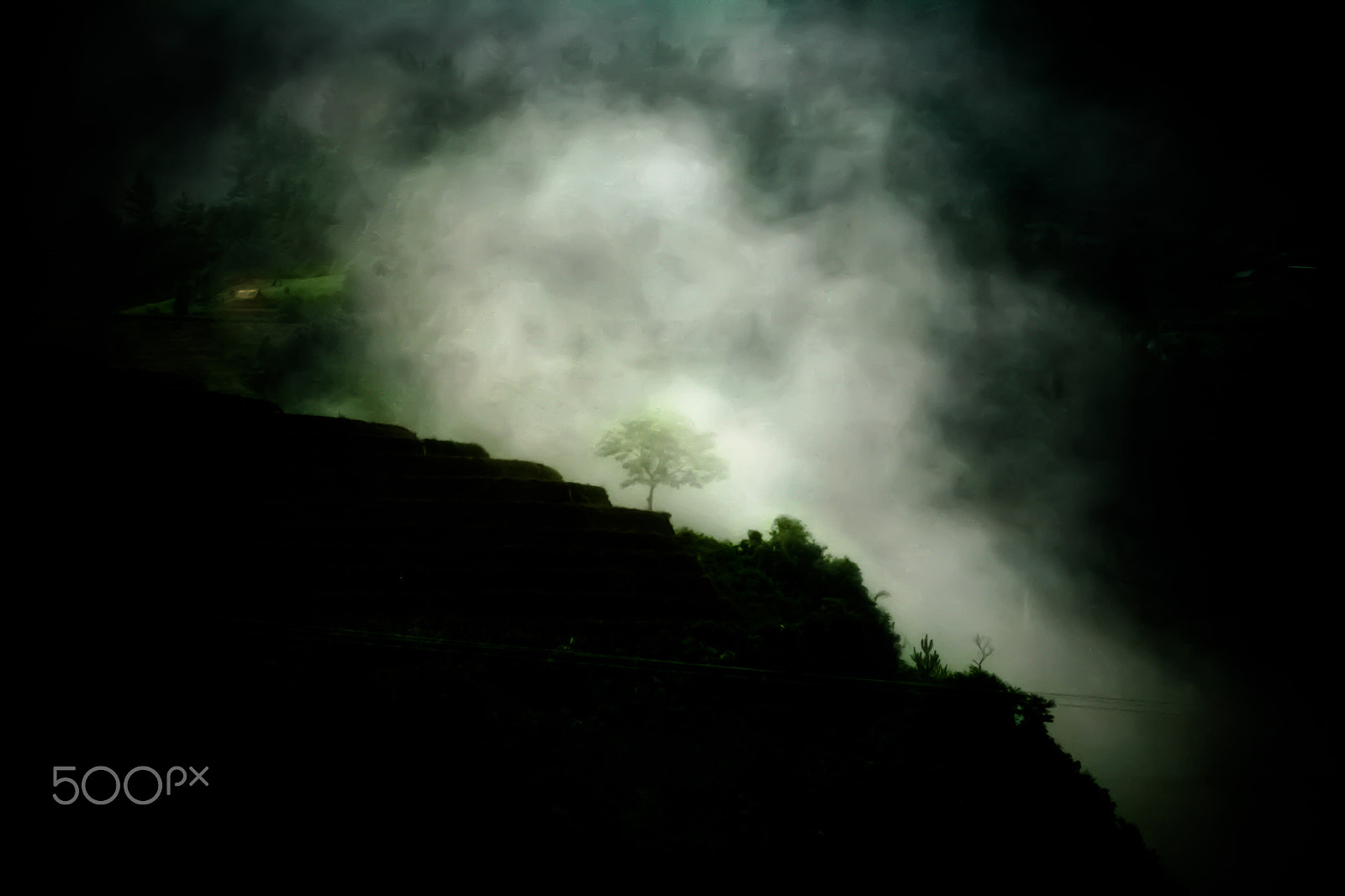 Canon EF 75-300mm f/4-5.6 USM sample photo. Mu cang chai morning rain photography