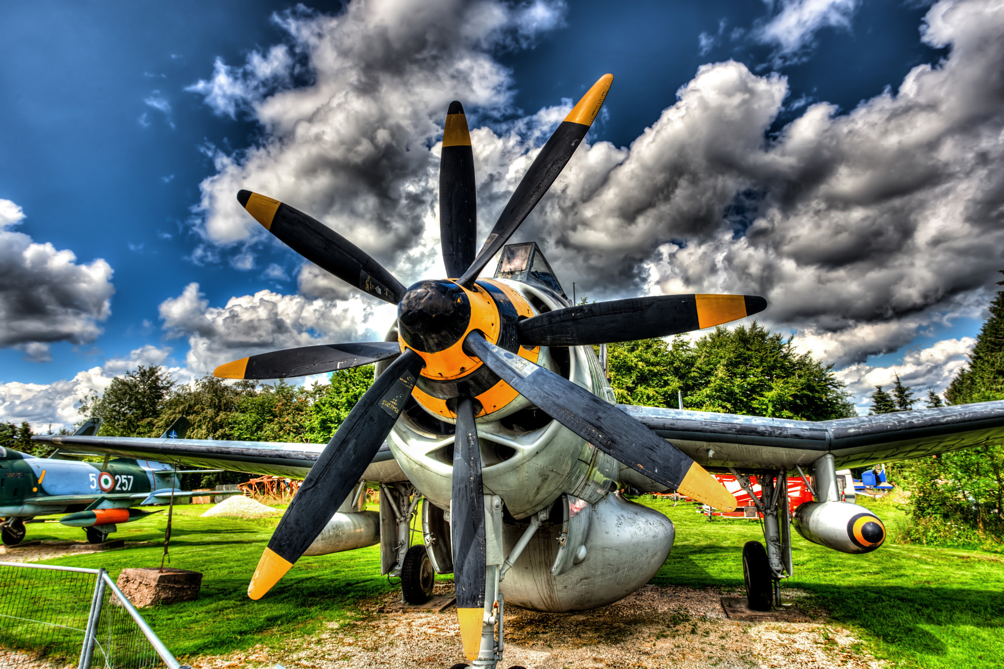Canon EOS-1D Mark III + Canon EF 17-40mm F4L USM sample photo. Old fighter plane photography