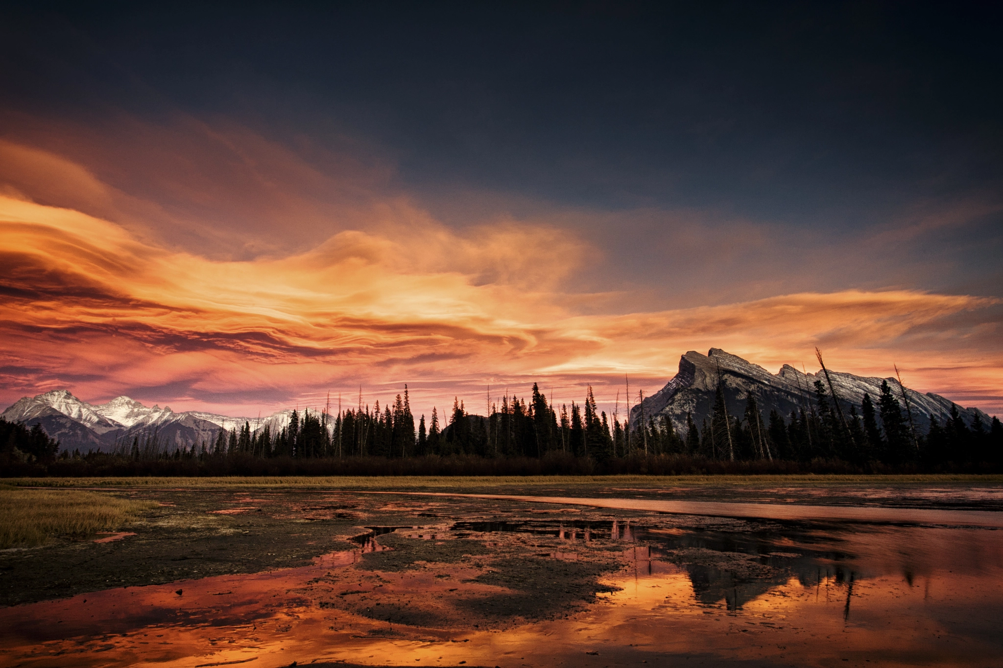 Sunset over Vermilion Lakes, Banff by Ten Million Images Photo