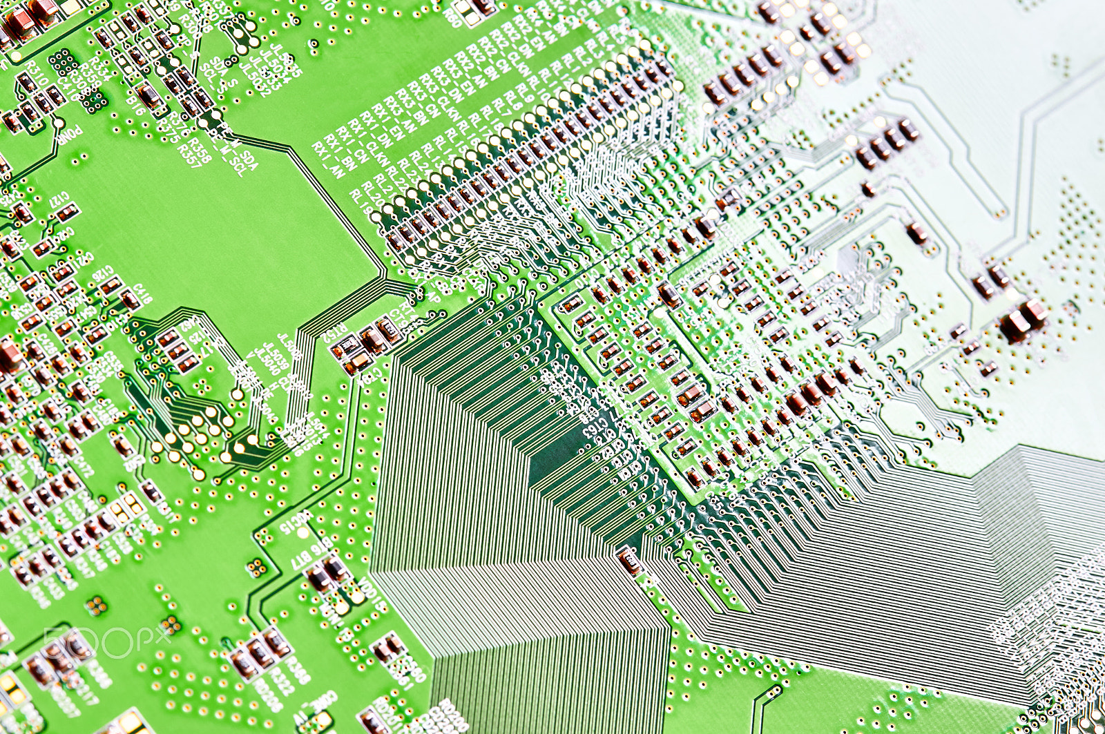 Canon EOS 50D + Canon EF 100mm F2.8 Macro USM sample photo. Electronic circuit board close up. photography