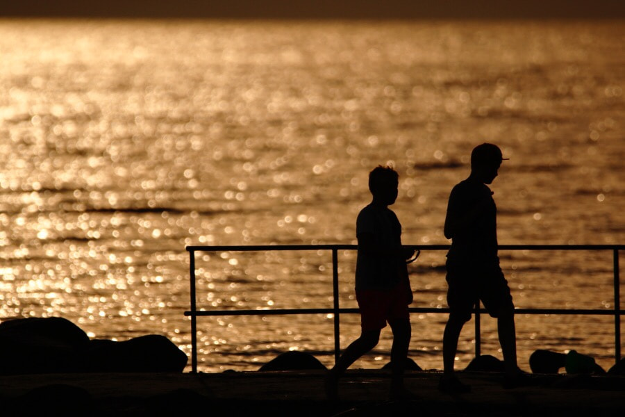 Canon 150-600mm F5-6.3 DG OS HSM | Contemporary 015 sample photo. People on stone pier! photography