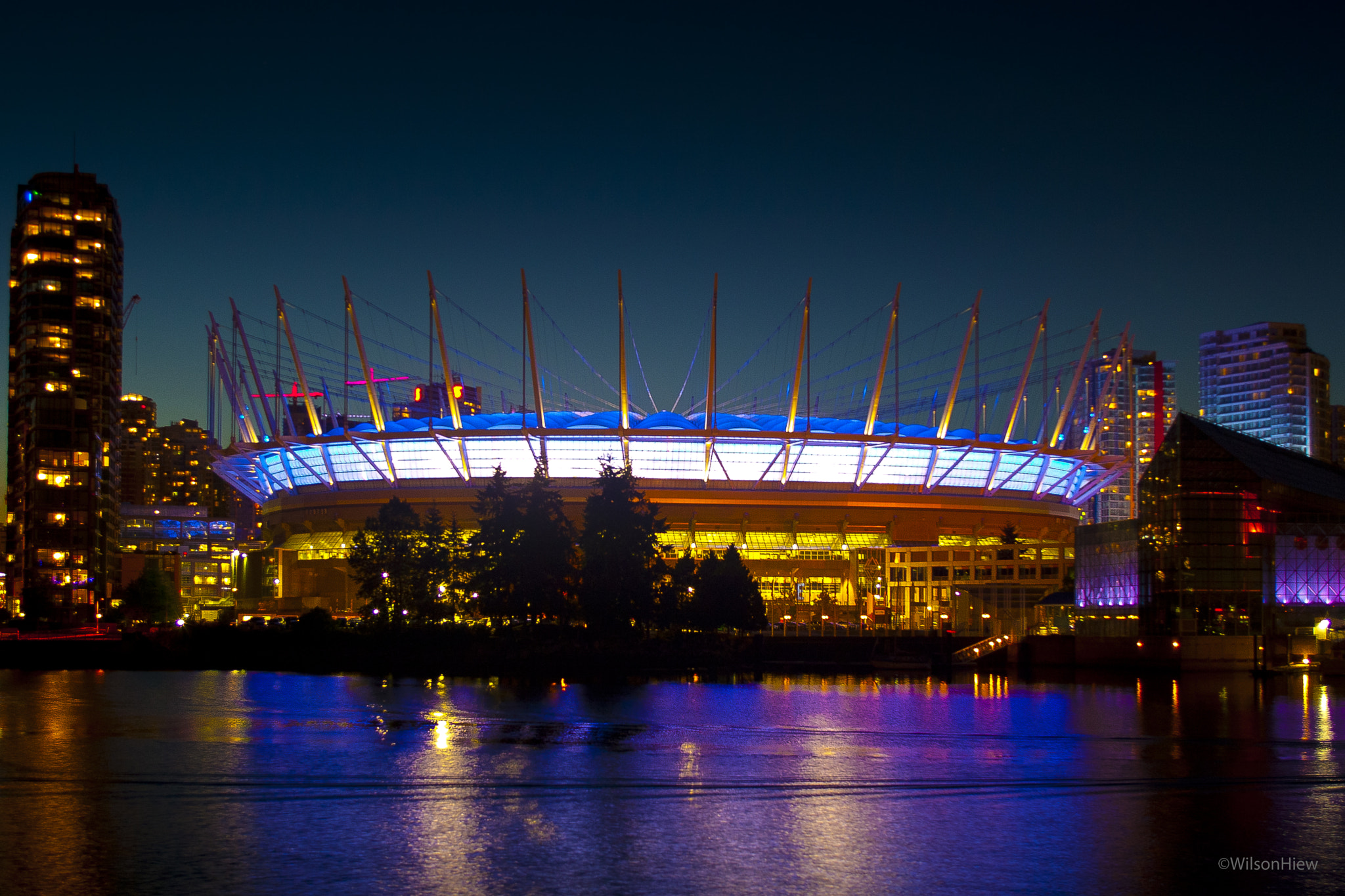 Canon EOS 30D + EF28-70mm f/2.8L USM sample photo. Bc place stadium photography