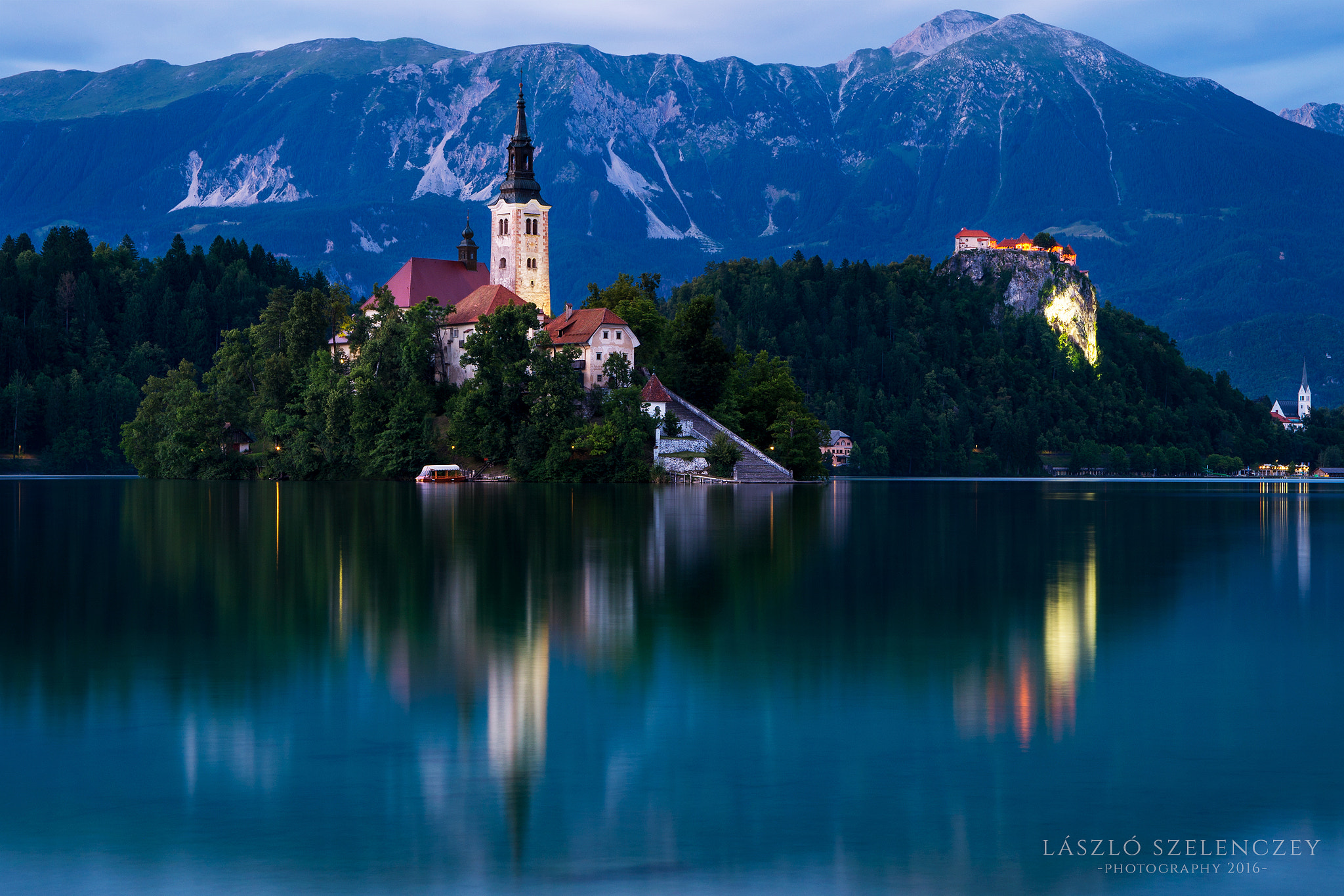 Sigma 17-50mm F2.8 EX DC HSM sample photo. Lake bled at dusk photography