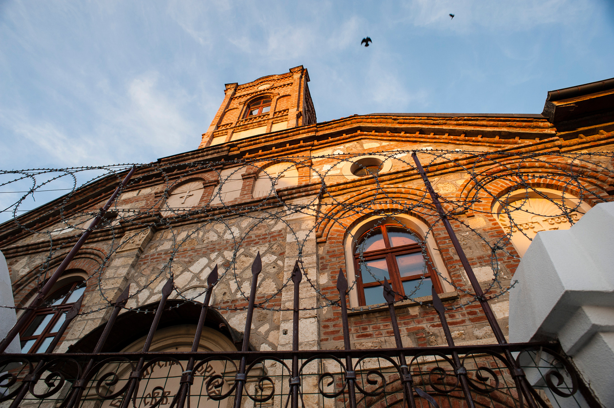 Nikon D700 + Nikon AF Nikkor 20mm F2.8D sample photo. A bulgarian orthodox church under lock and key in edirne, turkey. photography