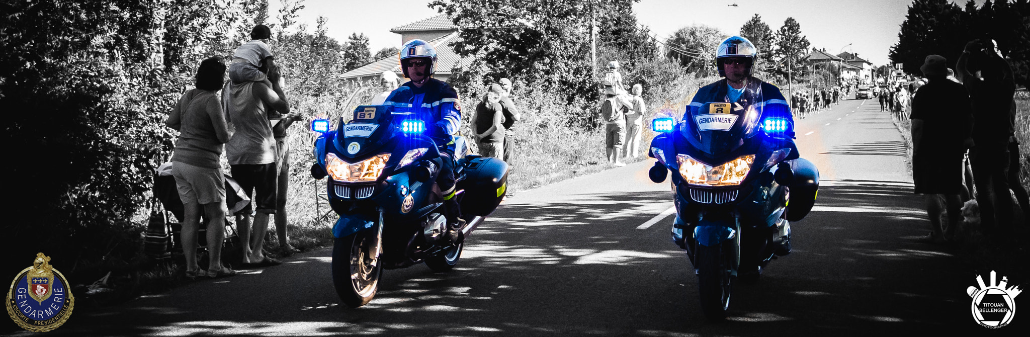 Canon EOS 700D (EOS Rebel T5i / EOS Kiss X7i) + Sigma 8-16mm F4.5-5.6 DC HSM sample photo. The gendarmes of the tour de france - motorcycle s photography