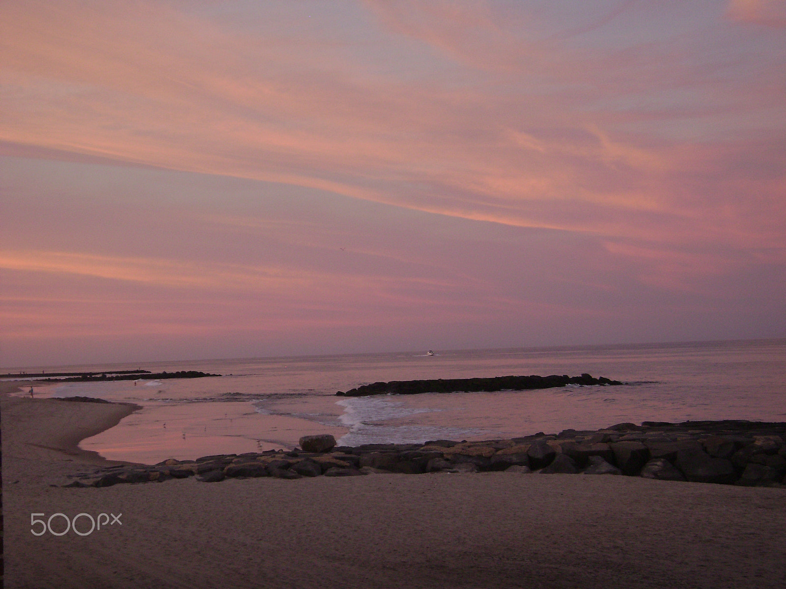 Sony DSC-S700 sample photo. Sunset at the beach photography