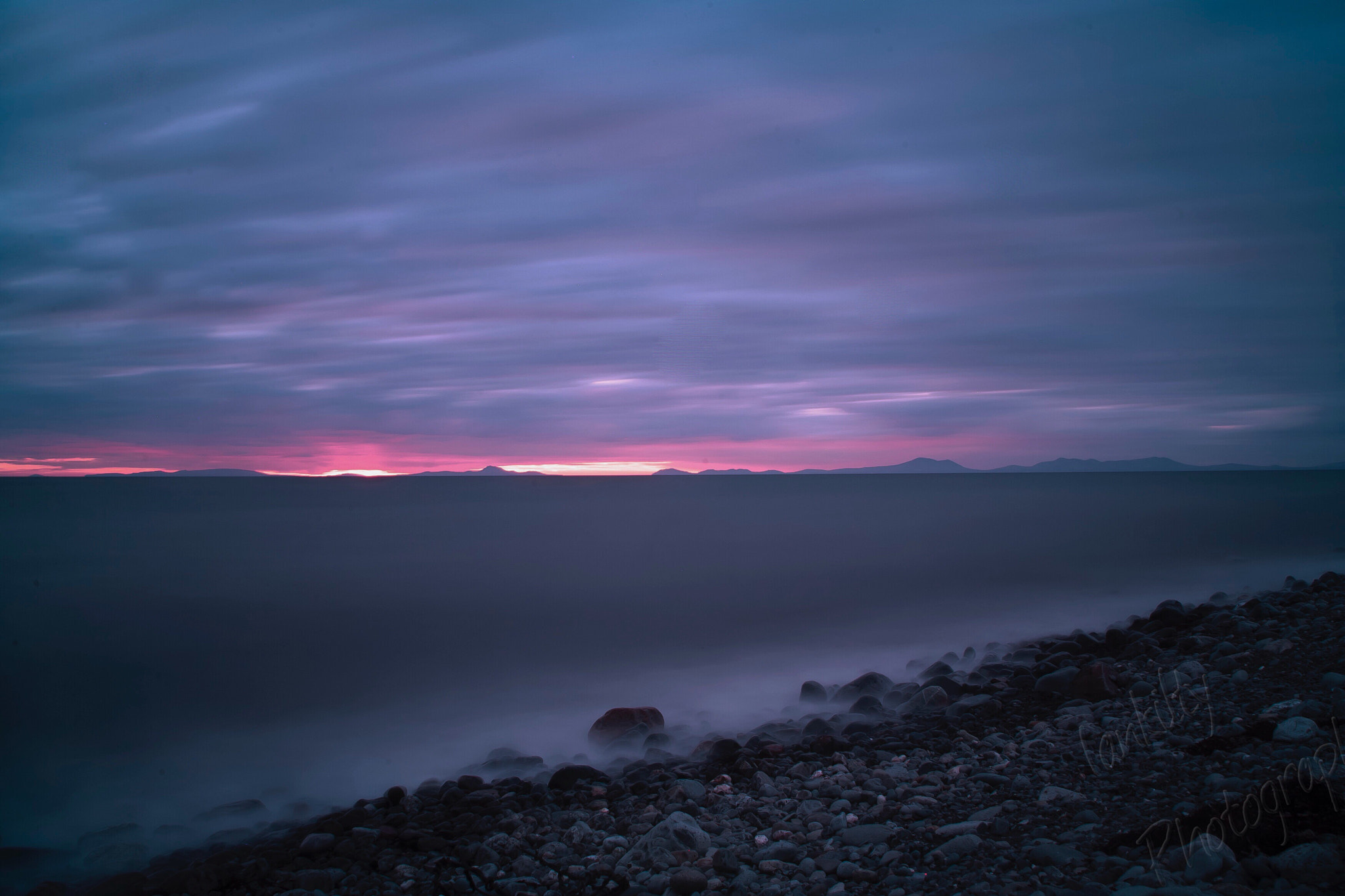Canon EOS-1D Mark II N sample photo. Sunset north wales coast photography