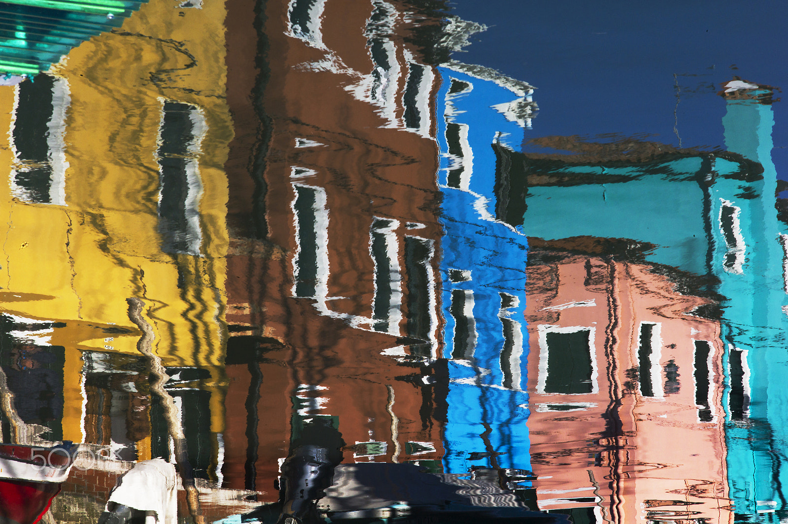Elmarit-M 135mm f/2.8 (I/II) sample photo. Watercolor like reflections of magnificent burano houses photography