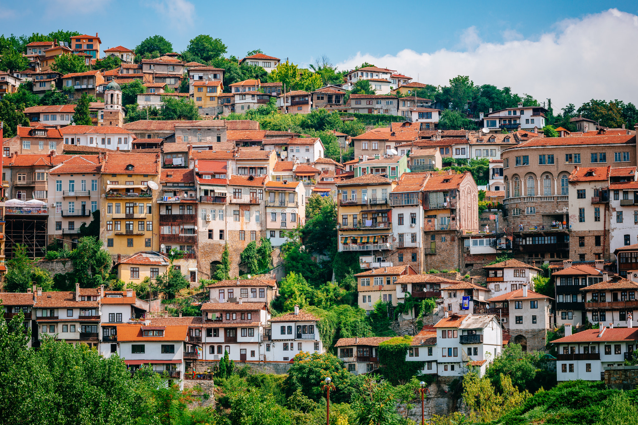 Nikon AF-Nikkor 80-200mm F2.8D ED sample photo. View of veliko tarnovo, a city in north central bulgaria photography