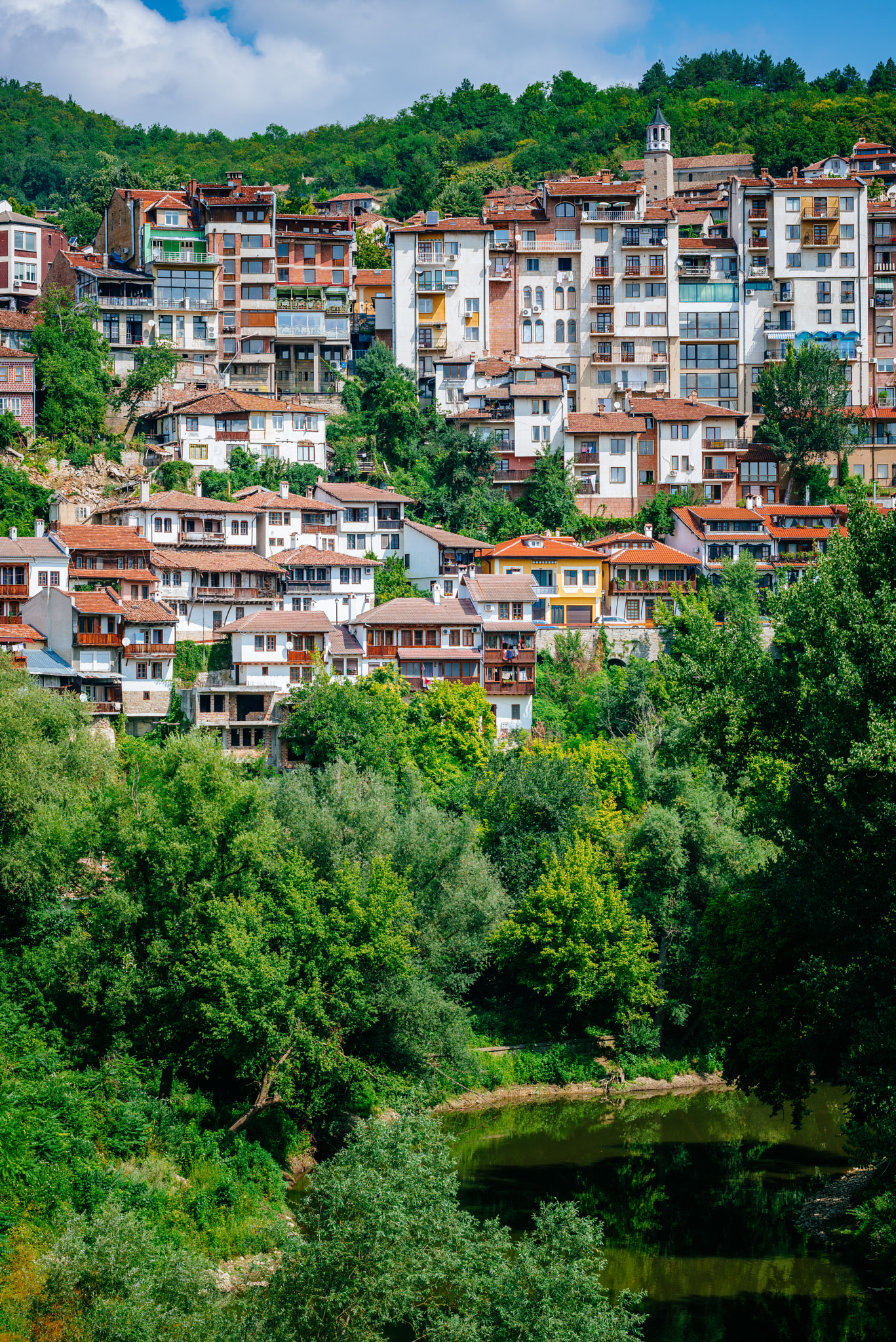 Nikon AF-Nikkor 80-200mm F2.8D ED sample photo. View of veliko tarnovo, a city in north central bulgaria photography