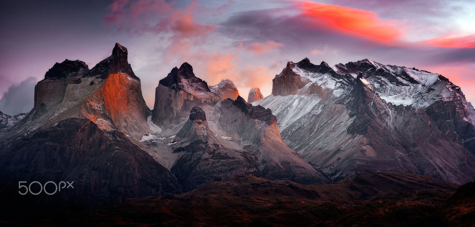 smc PENTAX-FA 645 Macro 120mm F4 sample photo. Torres del paine sunrise photography