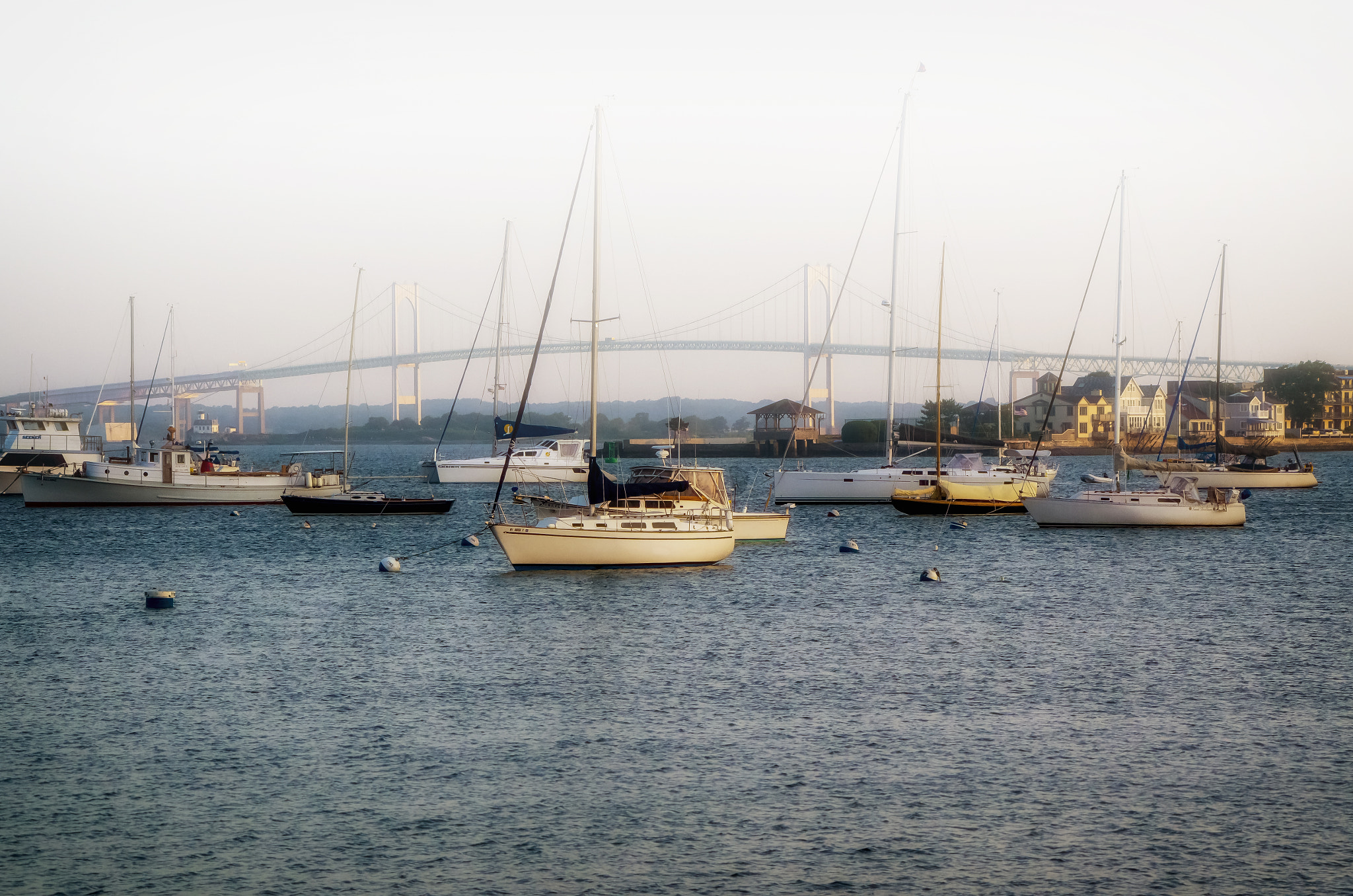 HD Pentax DA 55-300mm F4.0-5.8 ED WR sample photo. Newport mist photography