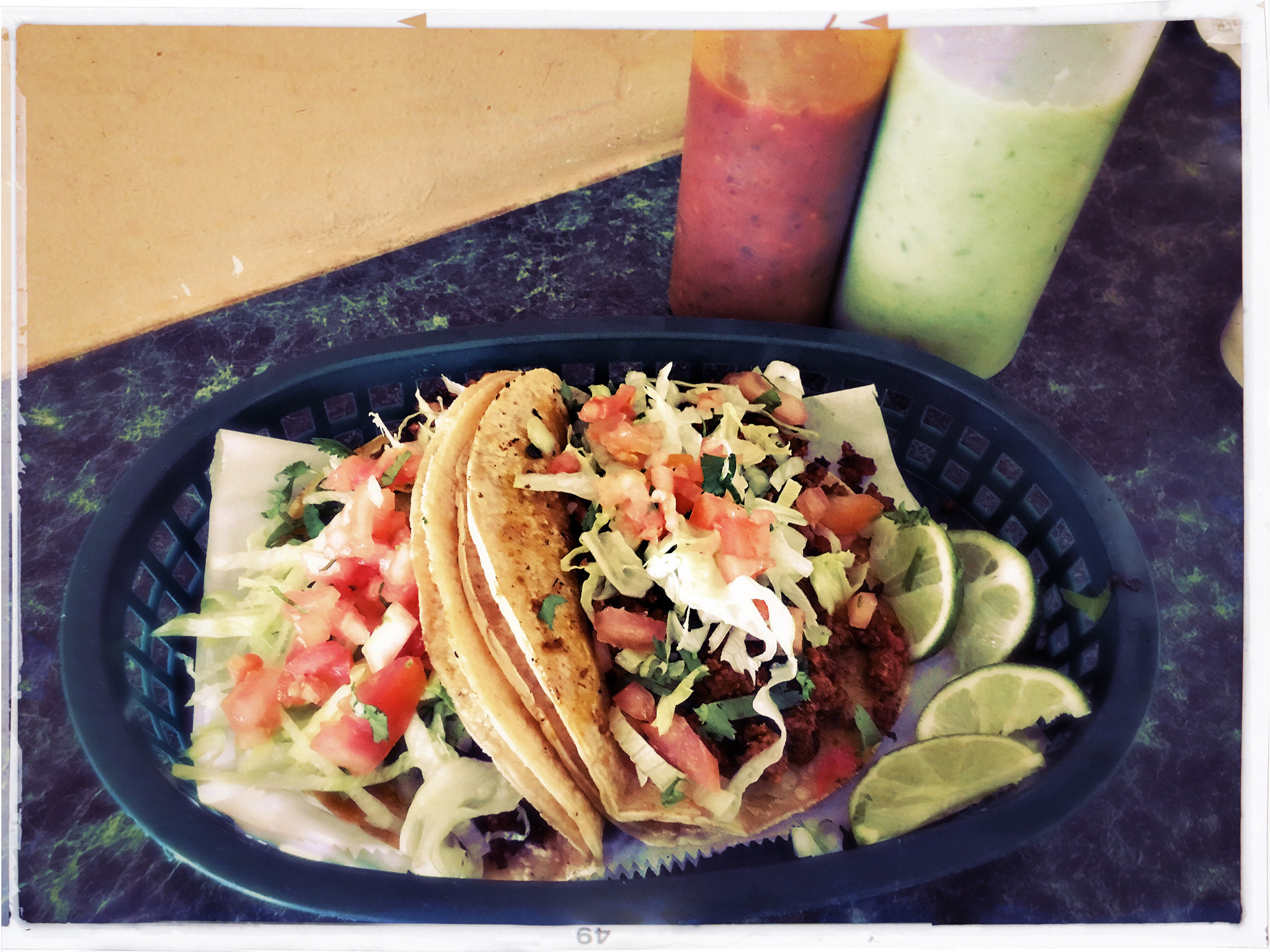Hipstamatic 311 sample photo. Tacos photography