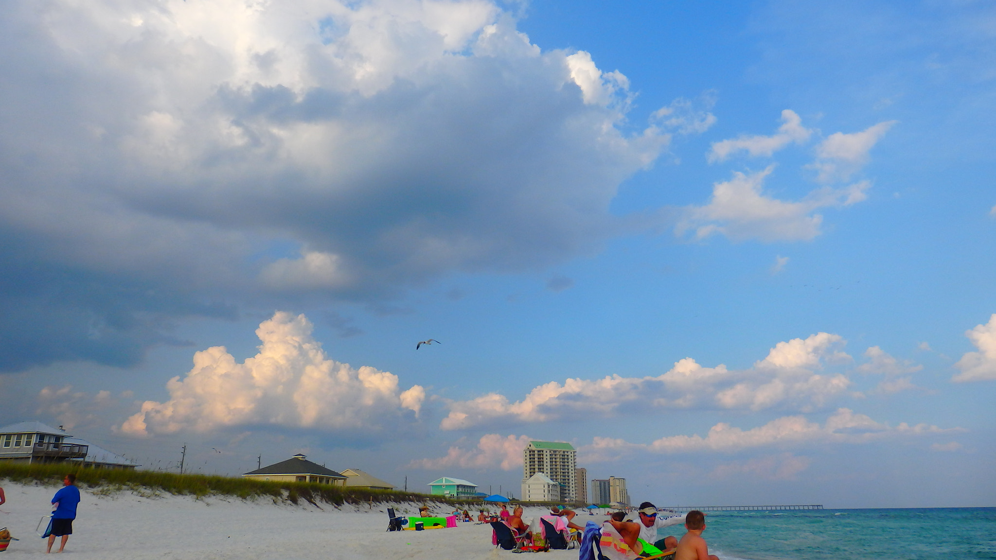 Olympus SH-1 sample photo. Navarre beach photography