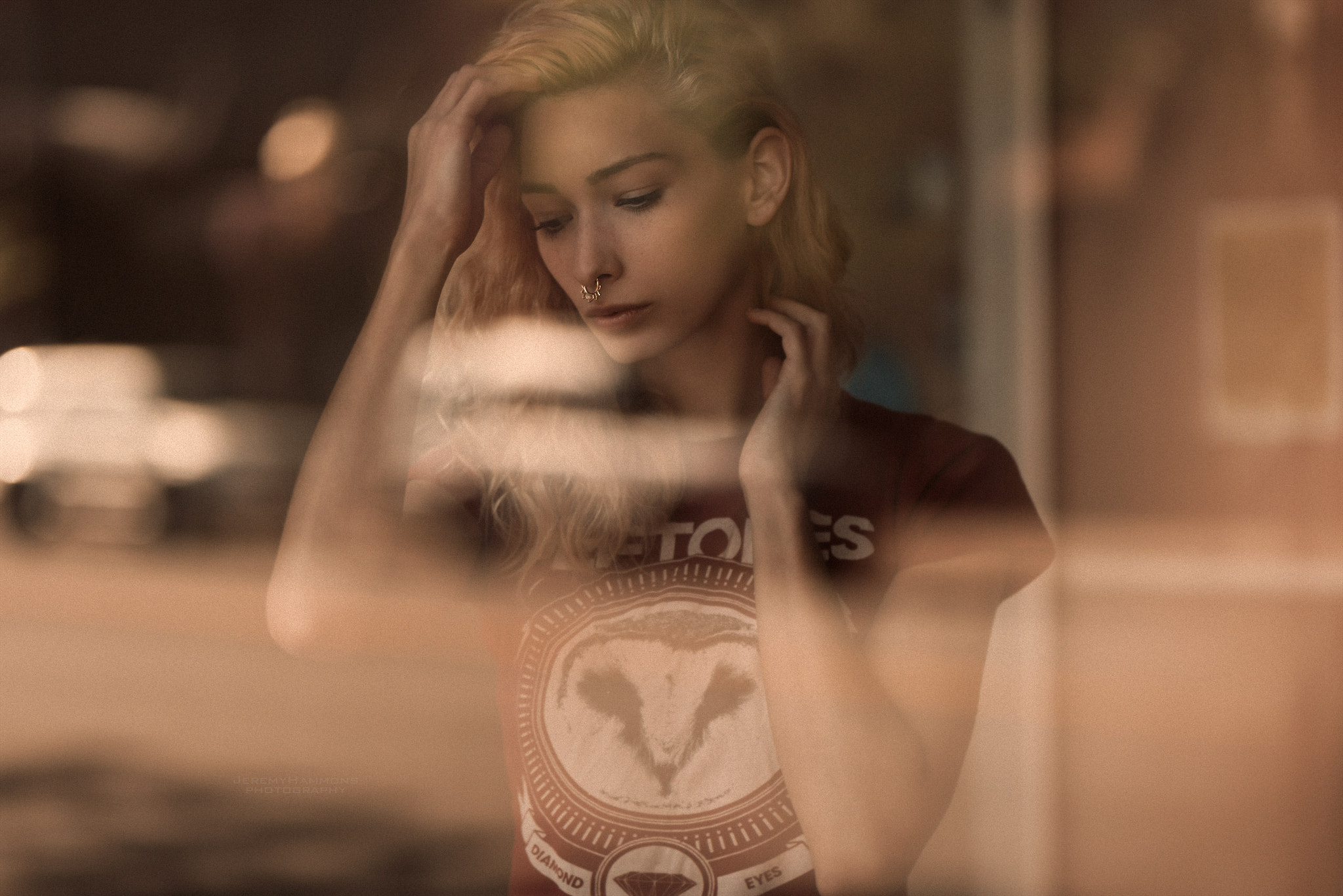 Nikon D810 + Sigma 105mm F2.8 EX DG Macro sample photo. Jamie through the looking glass photography