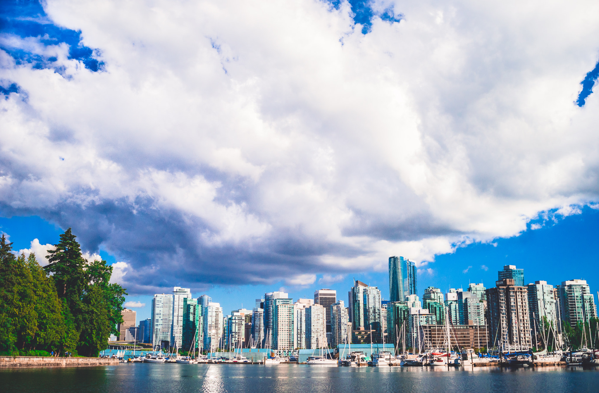 Sony a7 + 35-70mm F4 sample photo. Clouds over vancouver bc photography