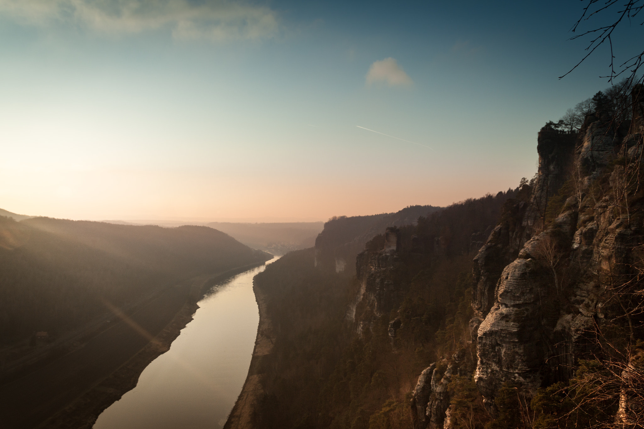 Sigma 18-250mm F3.5-6.3 DC OS HSM sample photo. Sunset sächsische schweiz photography
