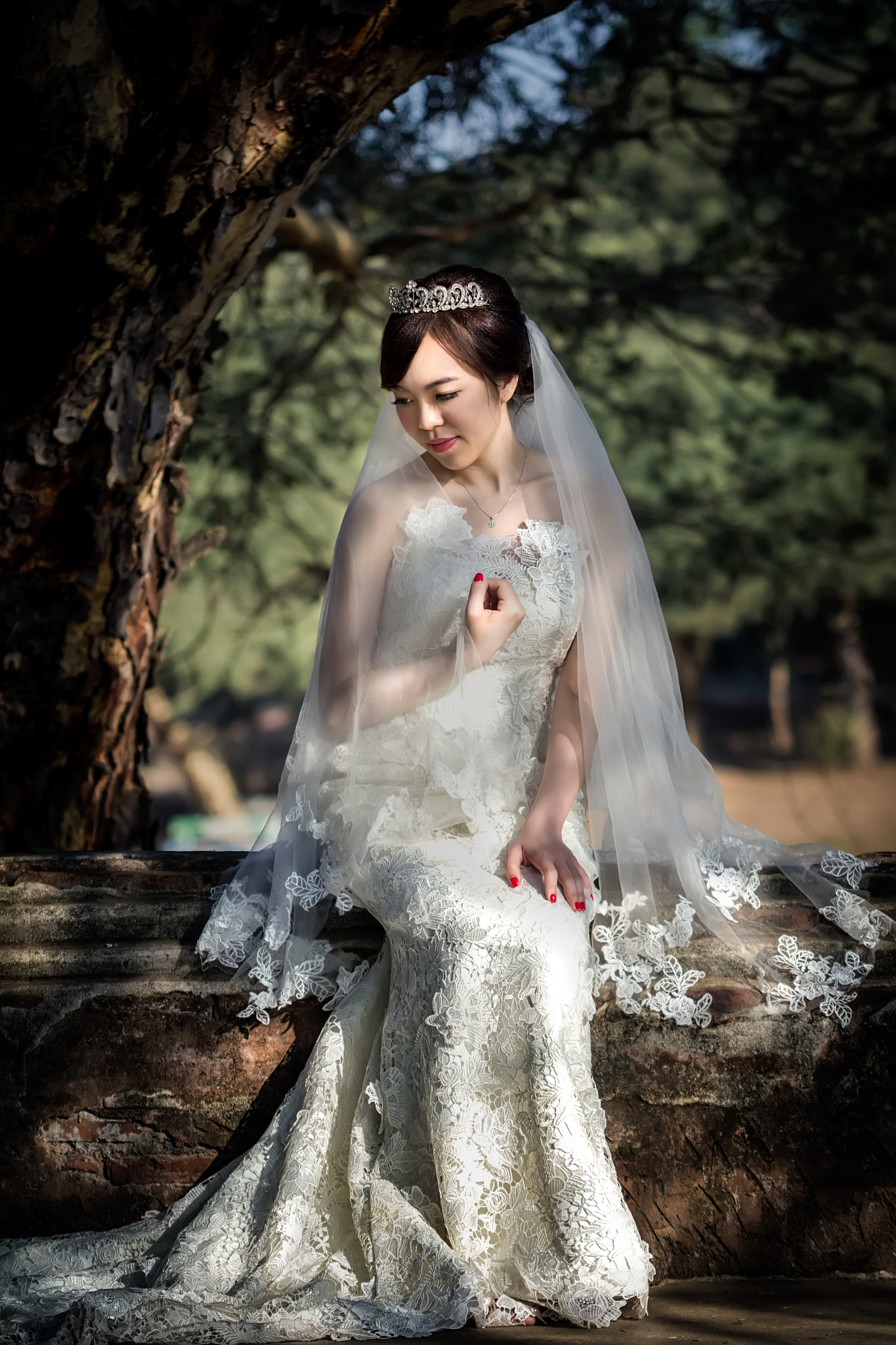 Sigma 70-200mm F2.8 EX DG OS HSM sample photo. Bride portrait photography