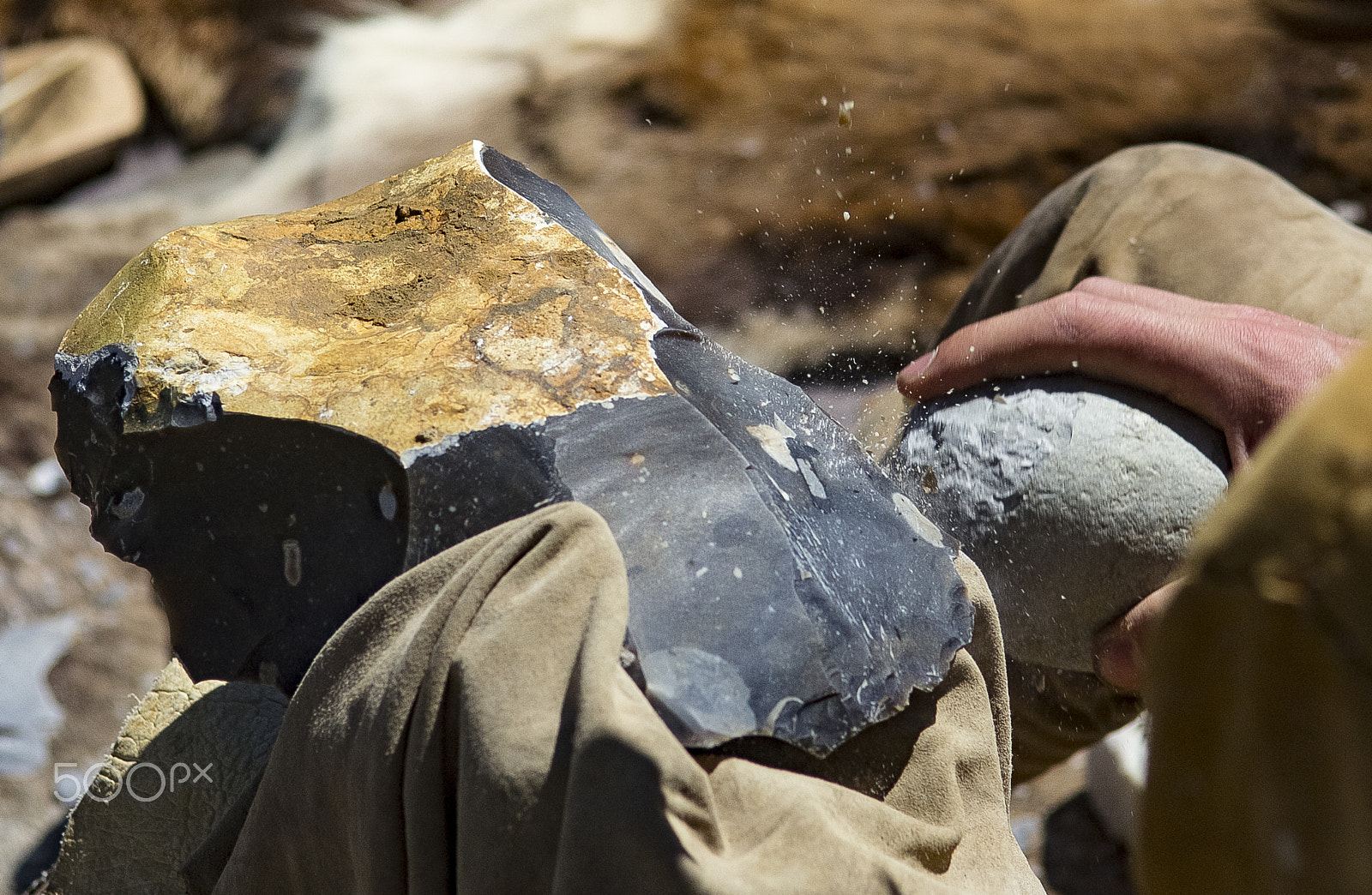 Nikon D3100 sample photo. The flint knapper photography