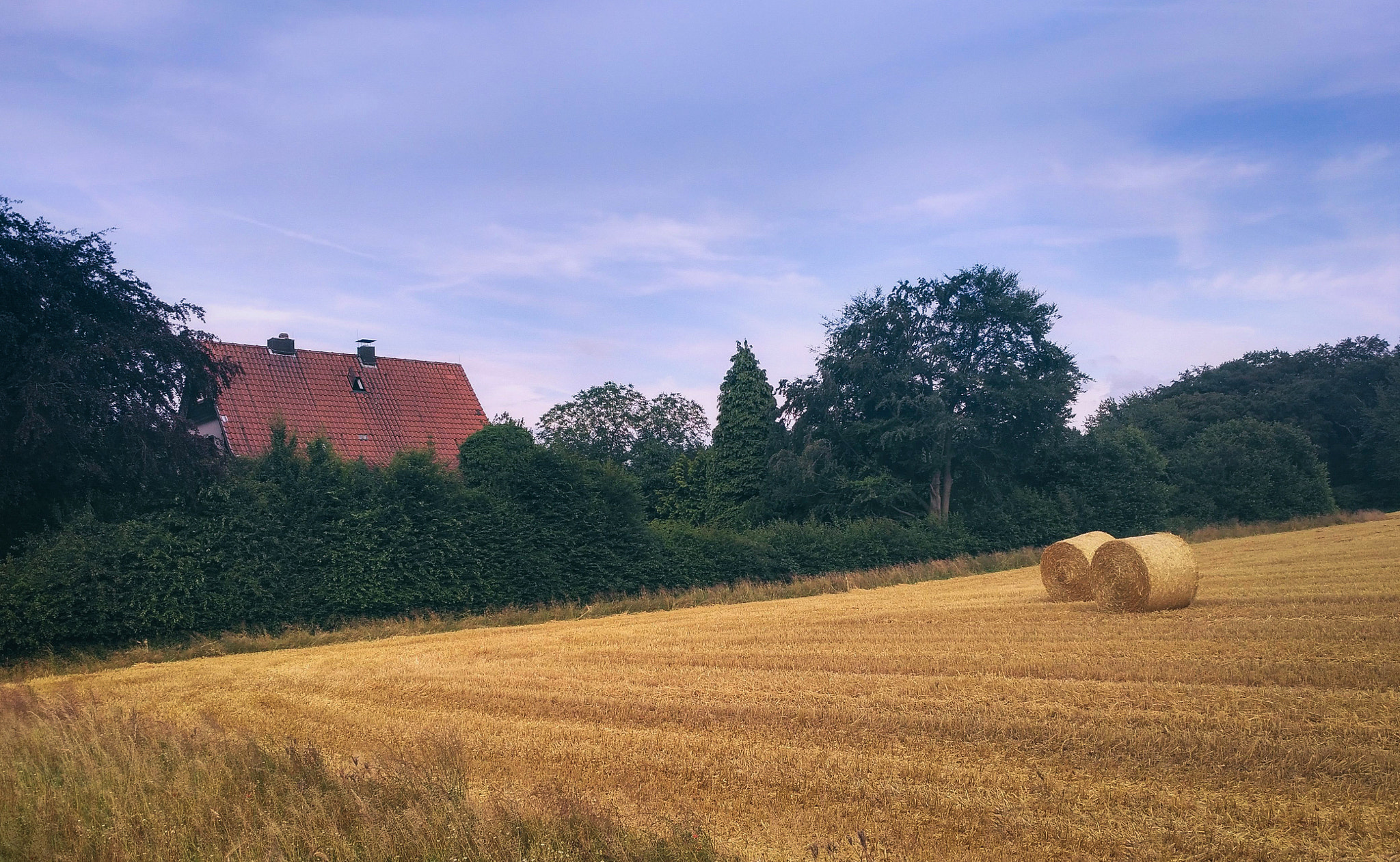 Xiaomi Redmi 3 sample photo. Two haystacks photography