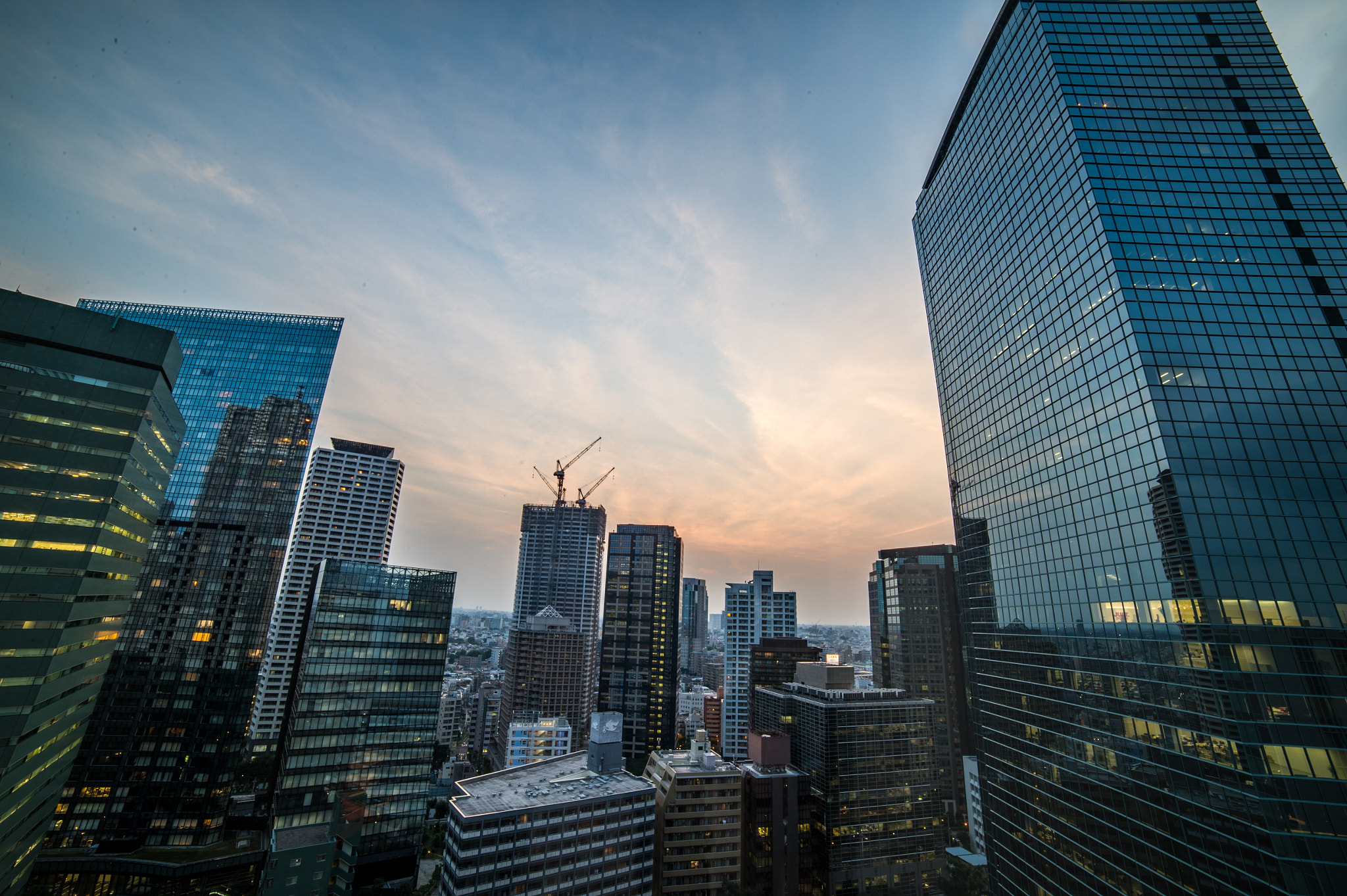 Nikon Df sample photo. Sunset at shinjuku, tokyo photography