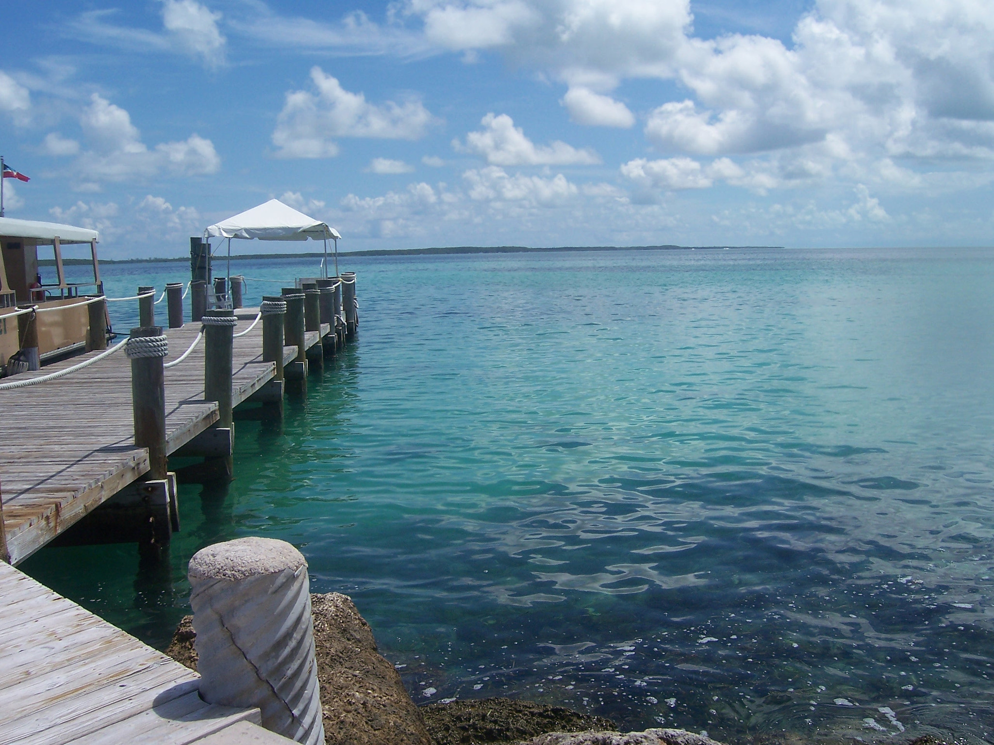 Kodak LS753 ZOOM DIGITAL CAMERA sample photo. Pier at coco cay, bahamas photography