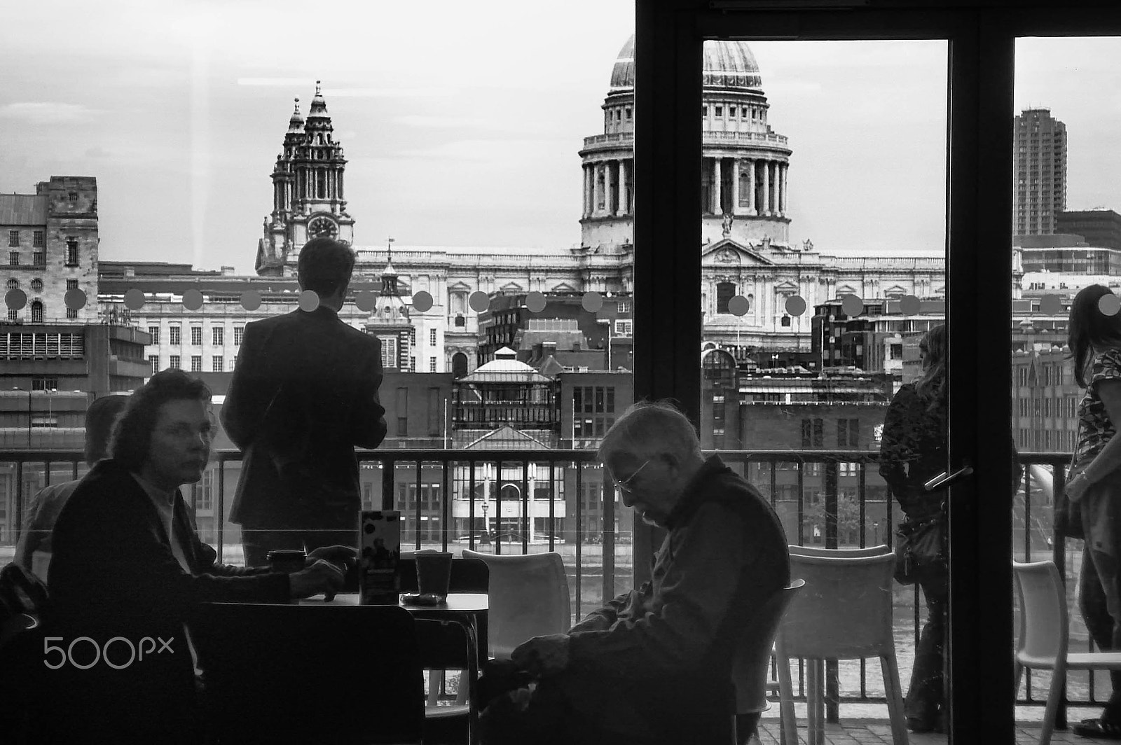 Sony DSC-W50 sample photo. St paul's cathedral from the tate modern cafè photography