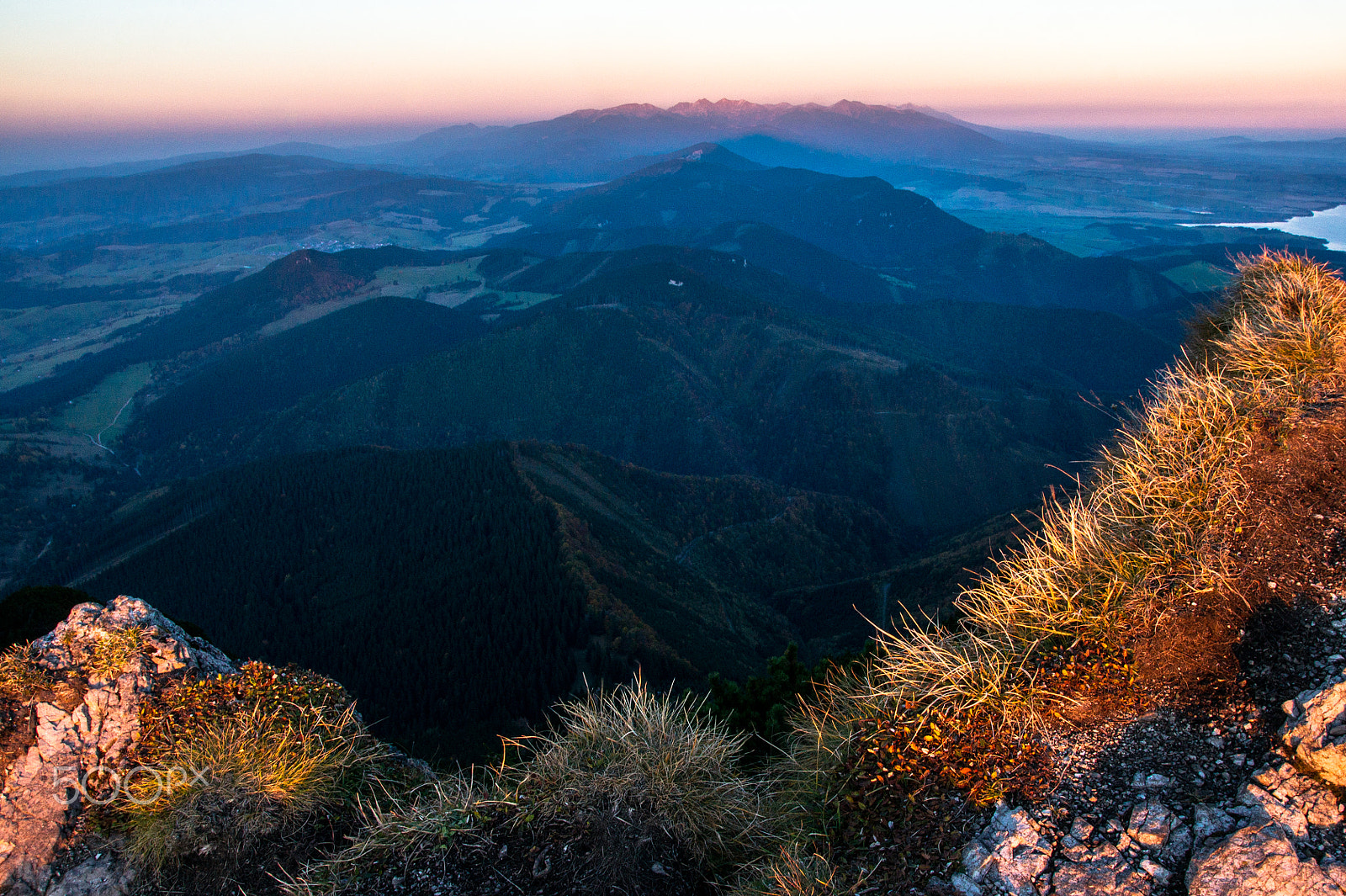 Sony Alpha DSLR-A550 sample photo. Last light on tatras mountains photography