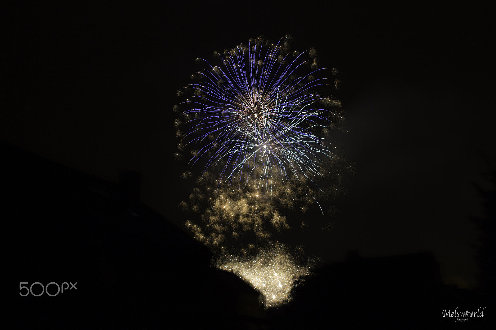 Canon EOS 700D (EOS Rebel T5i / EOS Kiss X7i) + Canon EF 24mm F2.8 sample photo. Fireworks... view from my garden ! photography