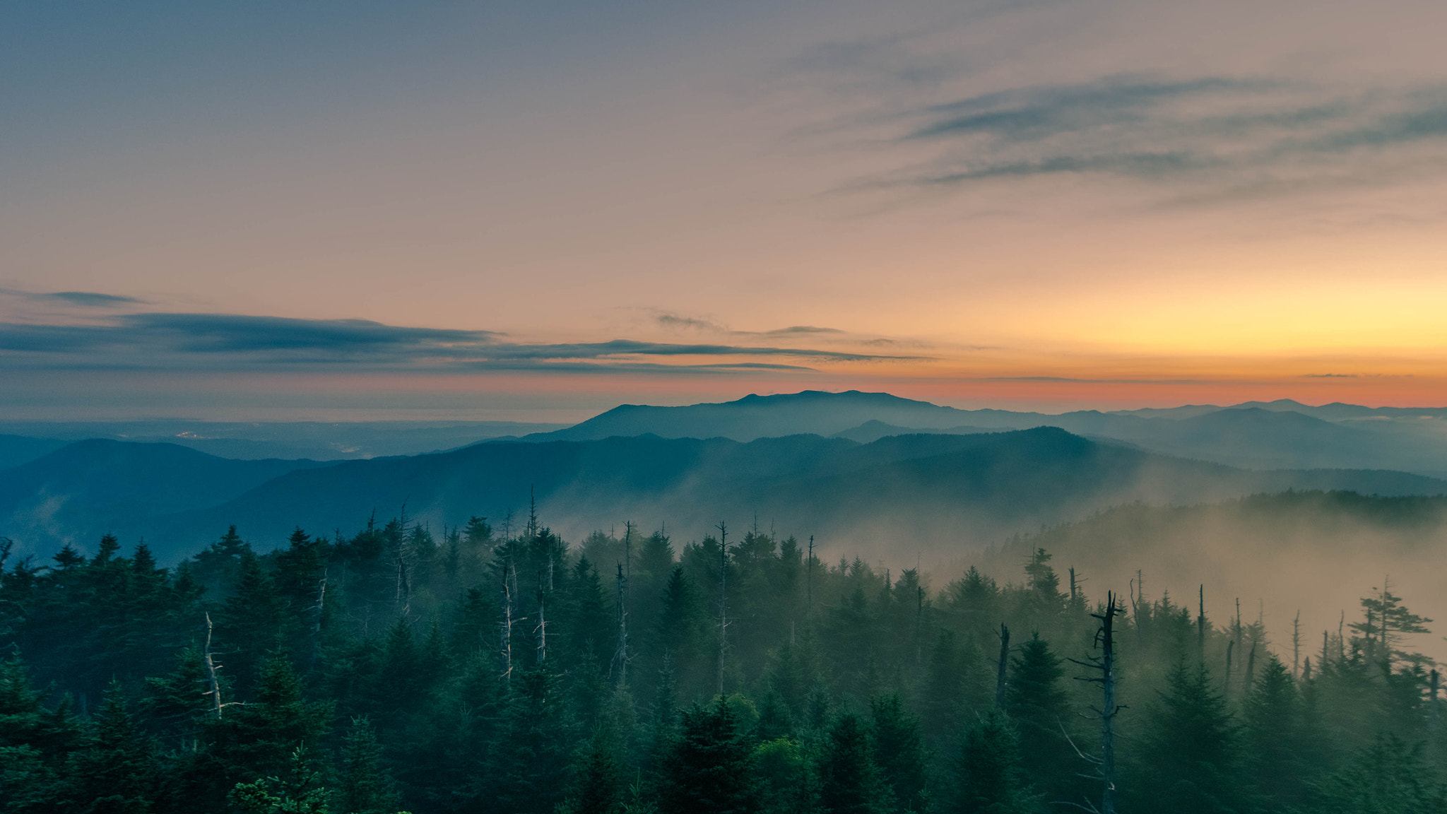 Pentax K-5 IIs sample photo. Thin fog before sunrise photography