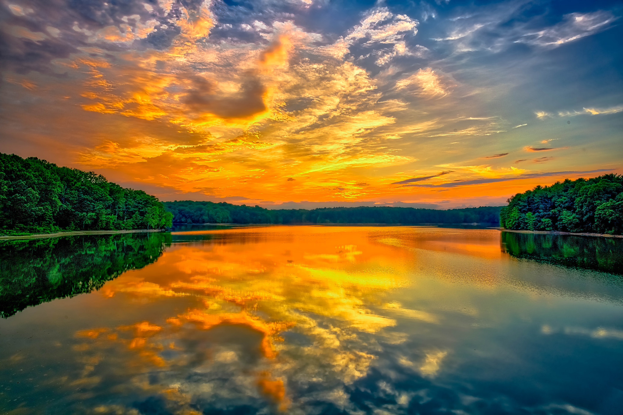 ZEISS Batis 18mm F2.8 sample photo. Sunset - brighton dam, maryland photography