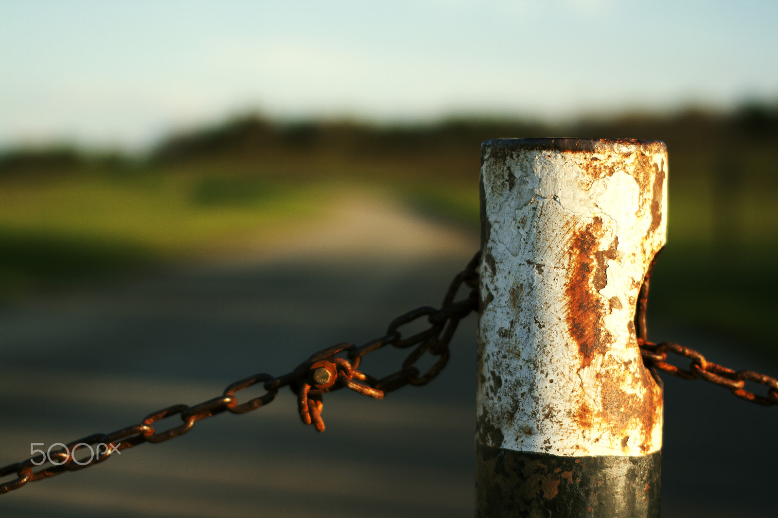Sigma 50mm F1.4 EX DG HSM sample photo. Barriers get rusty overtime photography