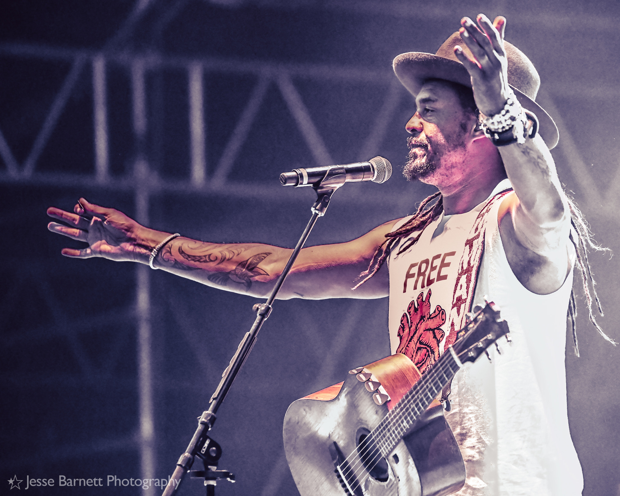 Tamron SP 70-200mm F2.8 Di VC USD sample photo. Michael franti and spearhead - outside the box festival 2016 photography