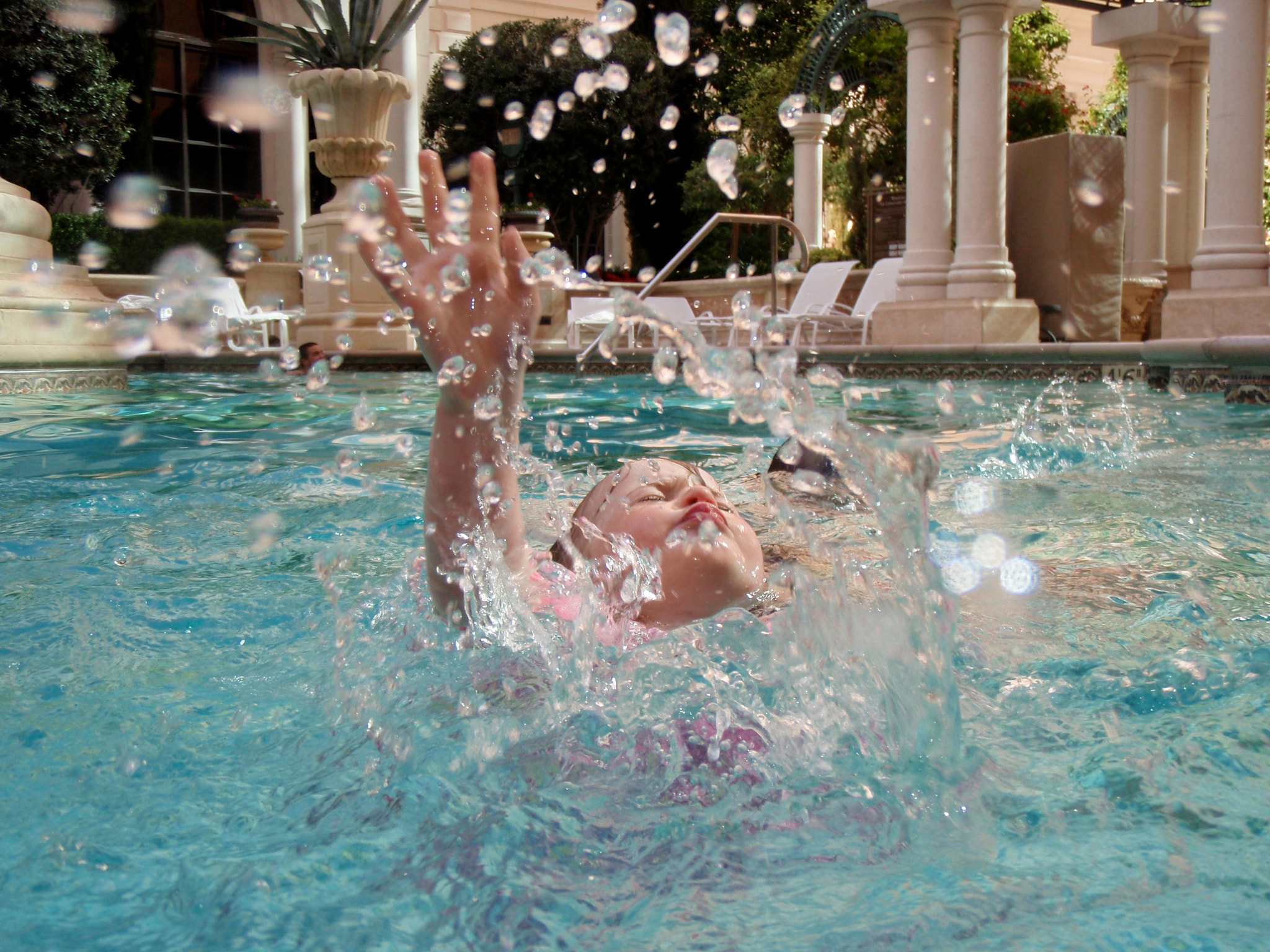 Olympus u790SW,S790SW sample photo. Making a splash photography