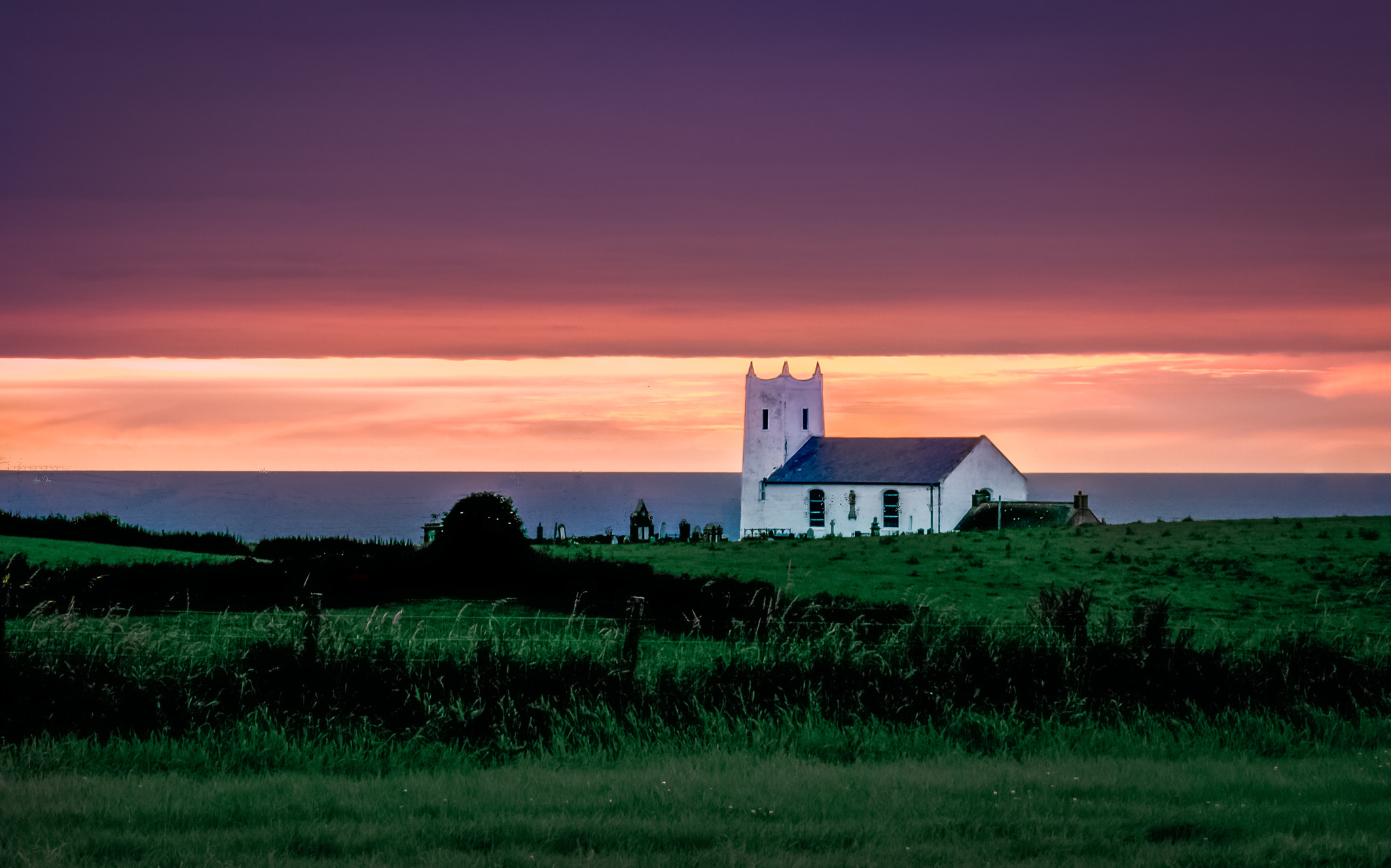 Nikon D300S sample photo. Ballintoy church photography