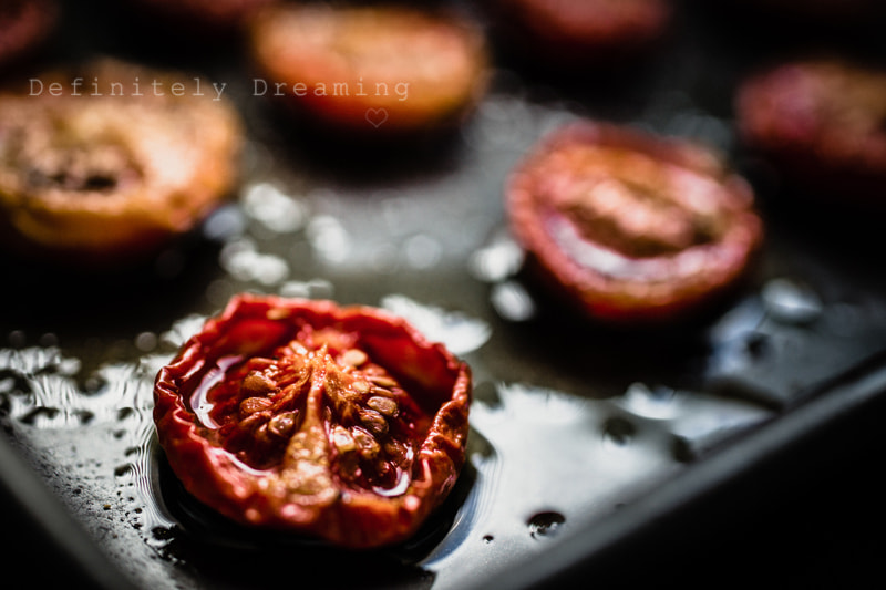 Sony a99 II + Sigma 30mm F1.4 EX DC HSM sample photo. Slow roasted cherry tomatoes in olive oil photography