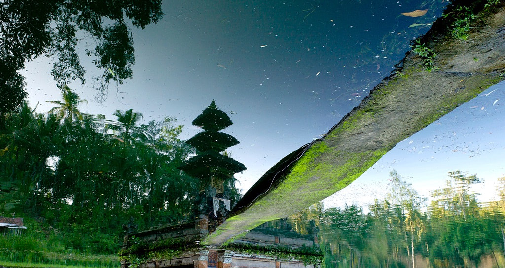 Leica M9 + Leica Elmarit-M 24mm F2.8 ASPH sample photo. Taman mumbul temple reflection photography