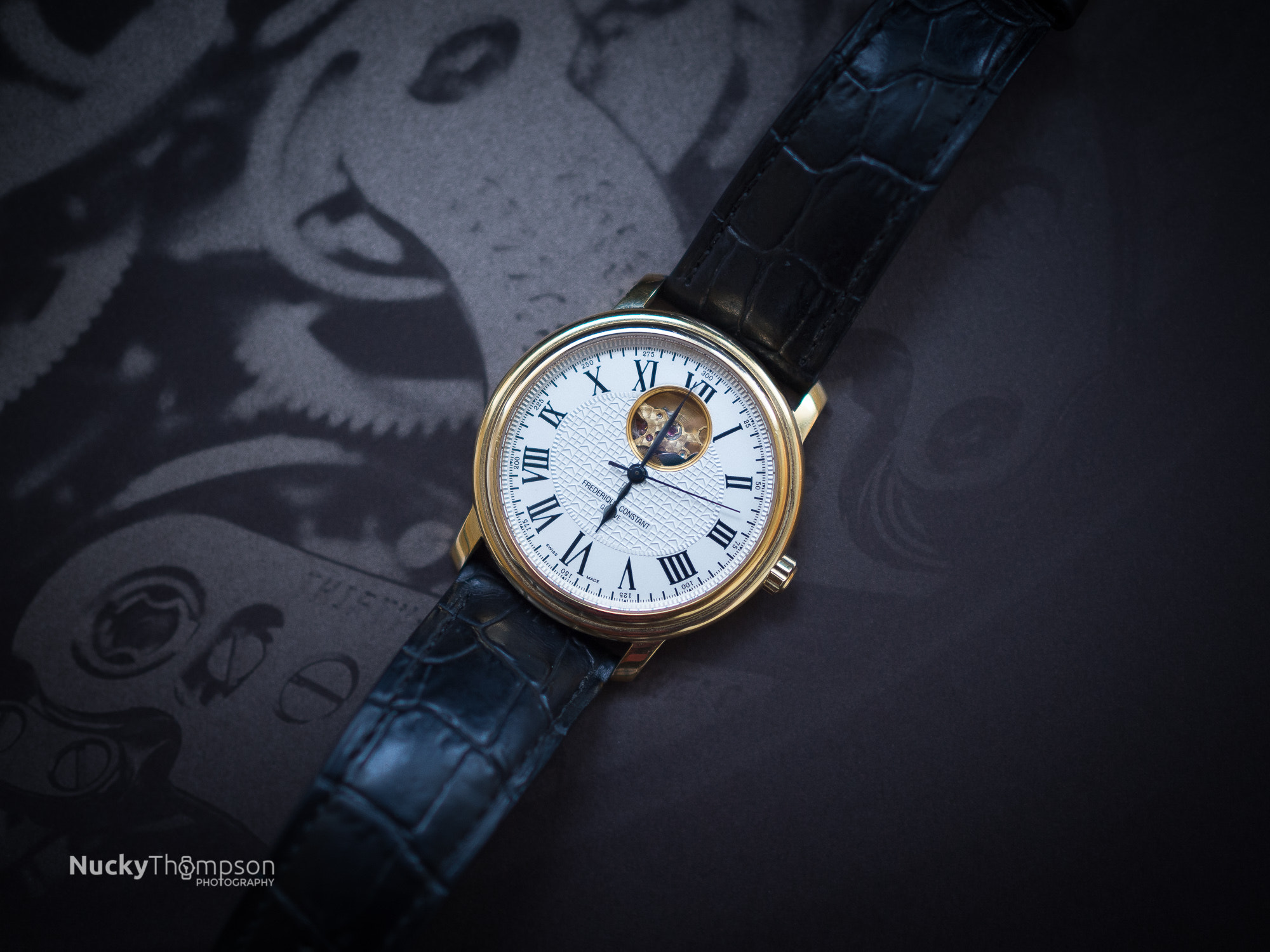 Olympus M.Zuiko Digital 25mm F1.8 sample photo. Frederique constant gold watch openheart photography