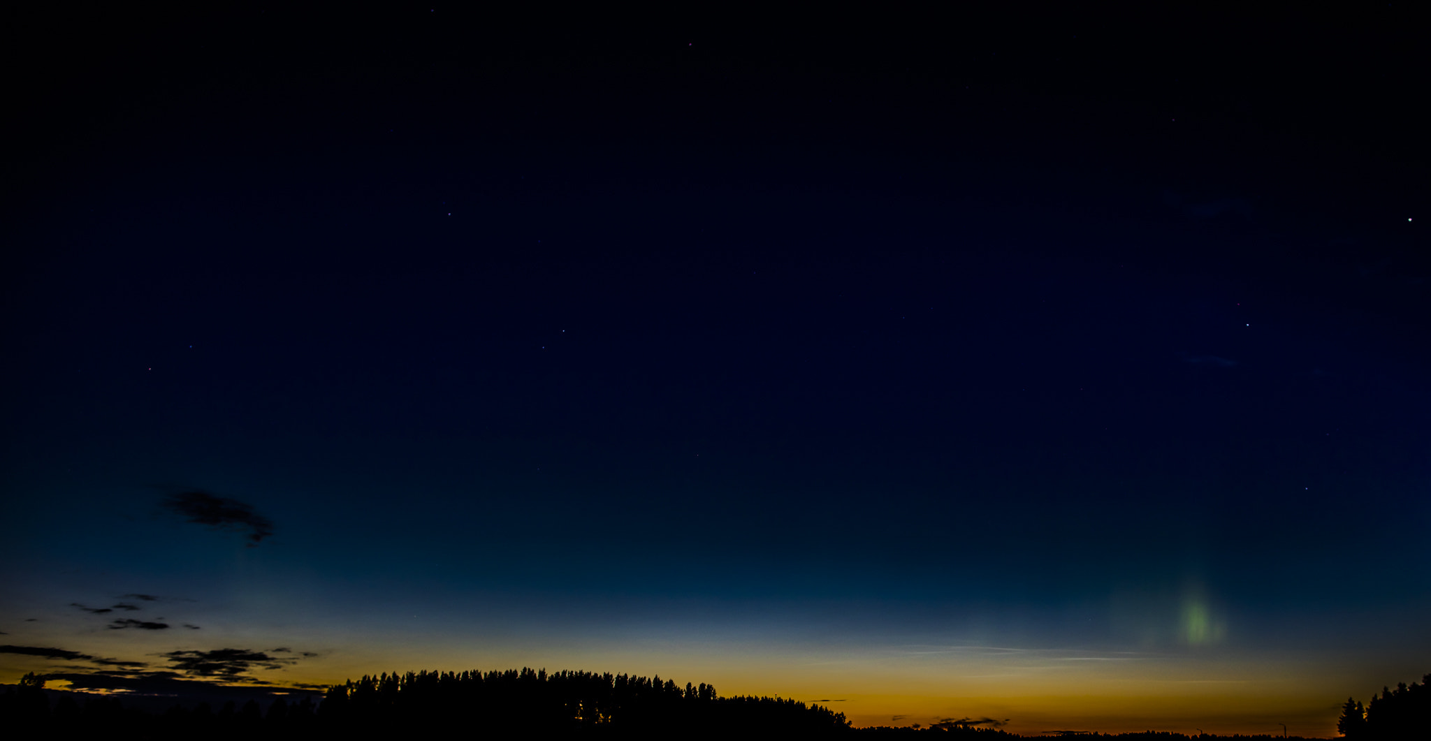 Canon EF 24mm F1.4L II USM sample photo. First northern lights for the season =) photography