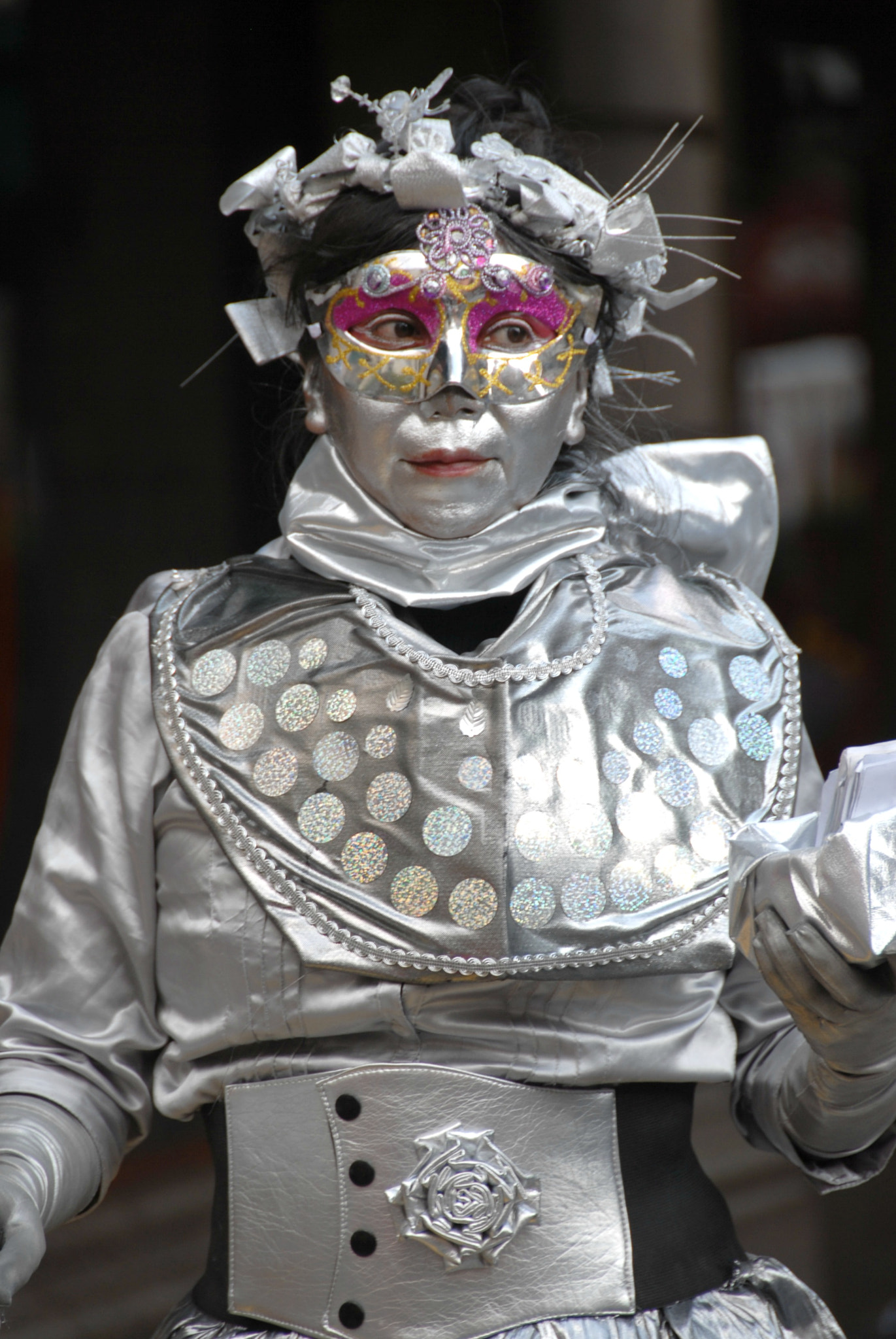 Nikon D200 sample photo. Silver woman mexico city photography