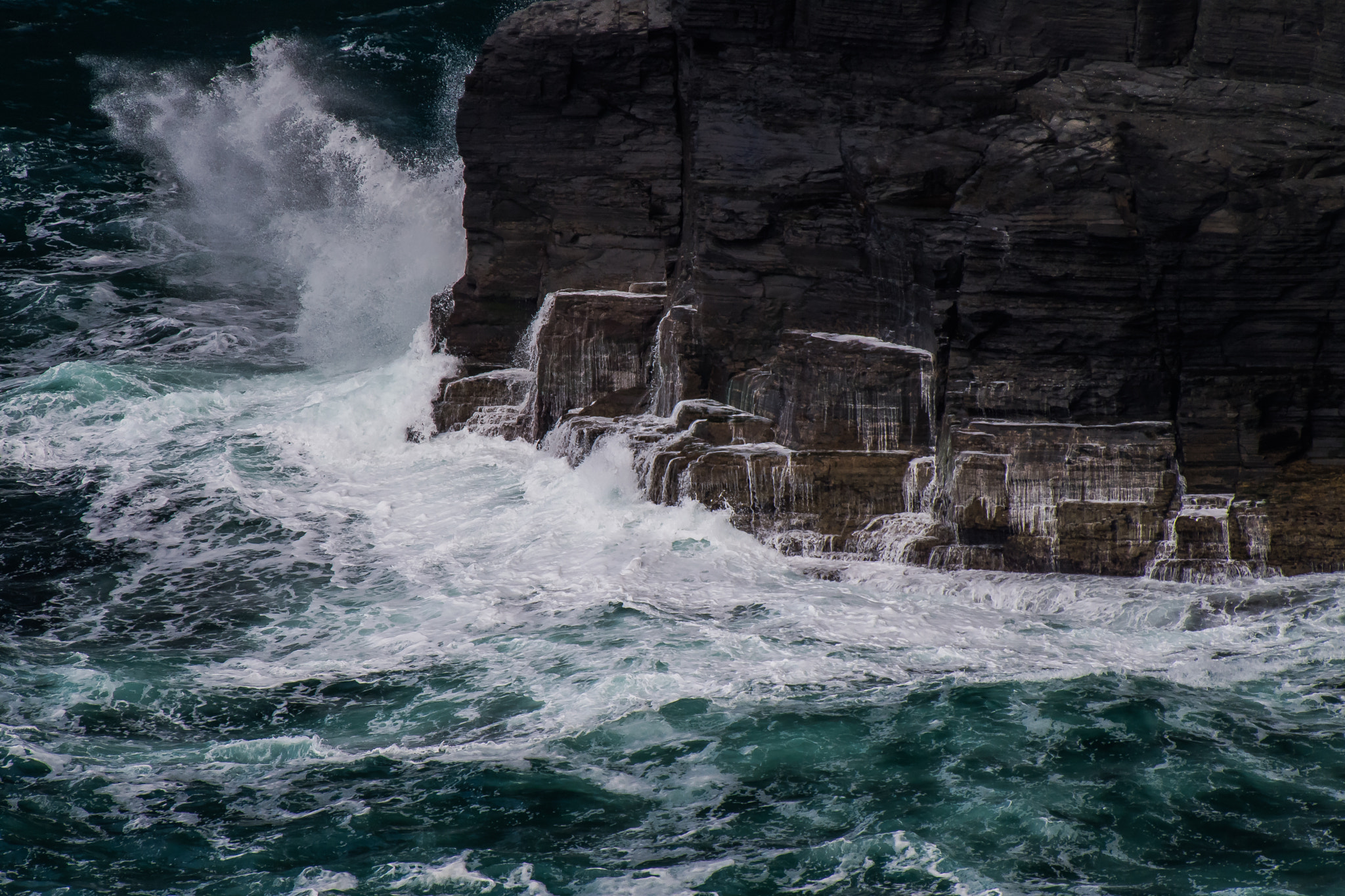 Nikon AF-S Nikkor 200-500mm F5.6E ED VR sample photo. Angry water photography