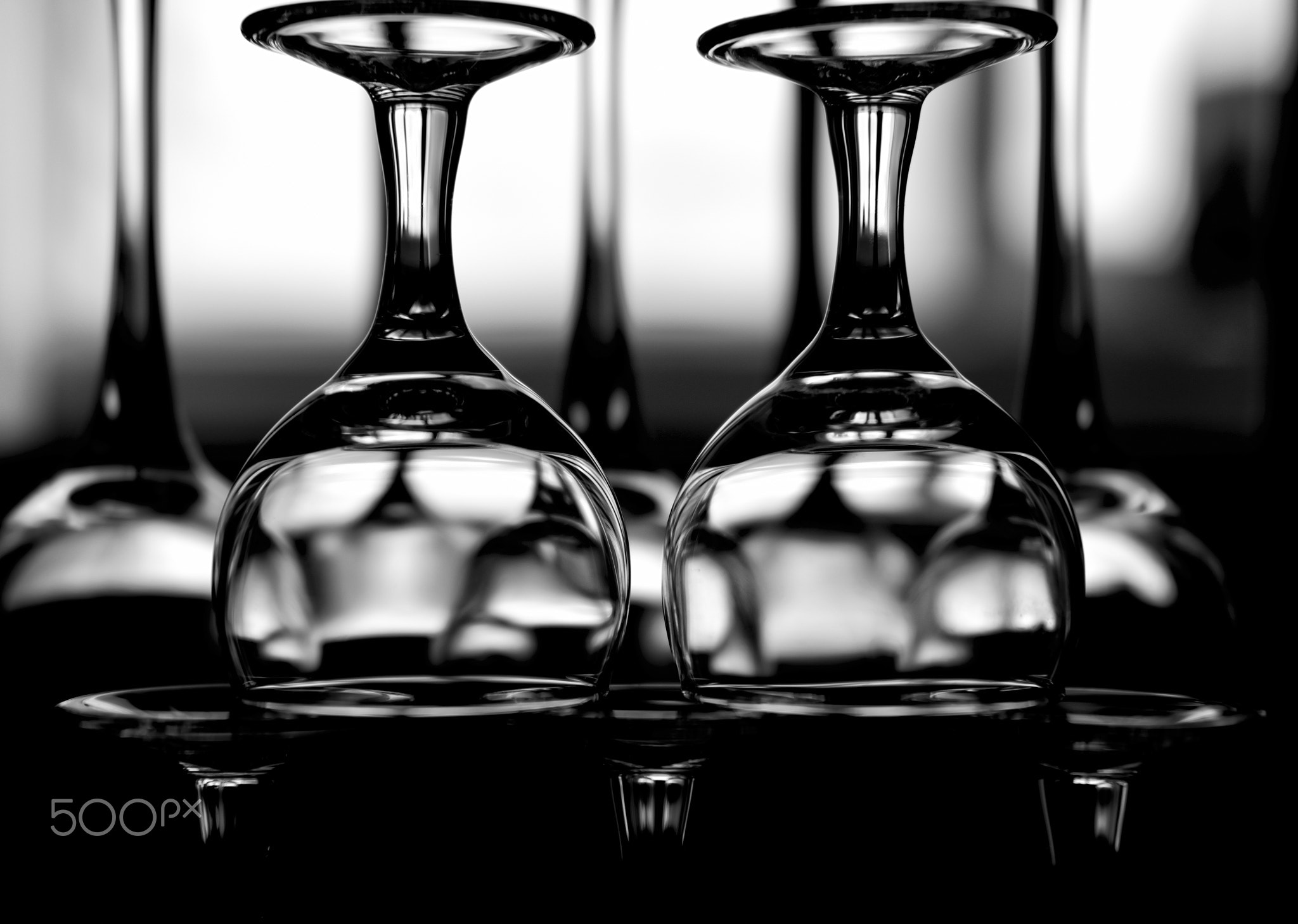 wine glass art , fujifilm x-pro2 acros black and white