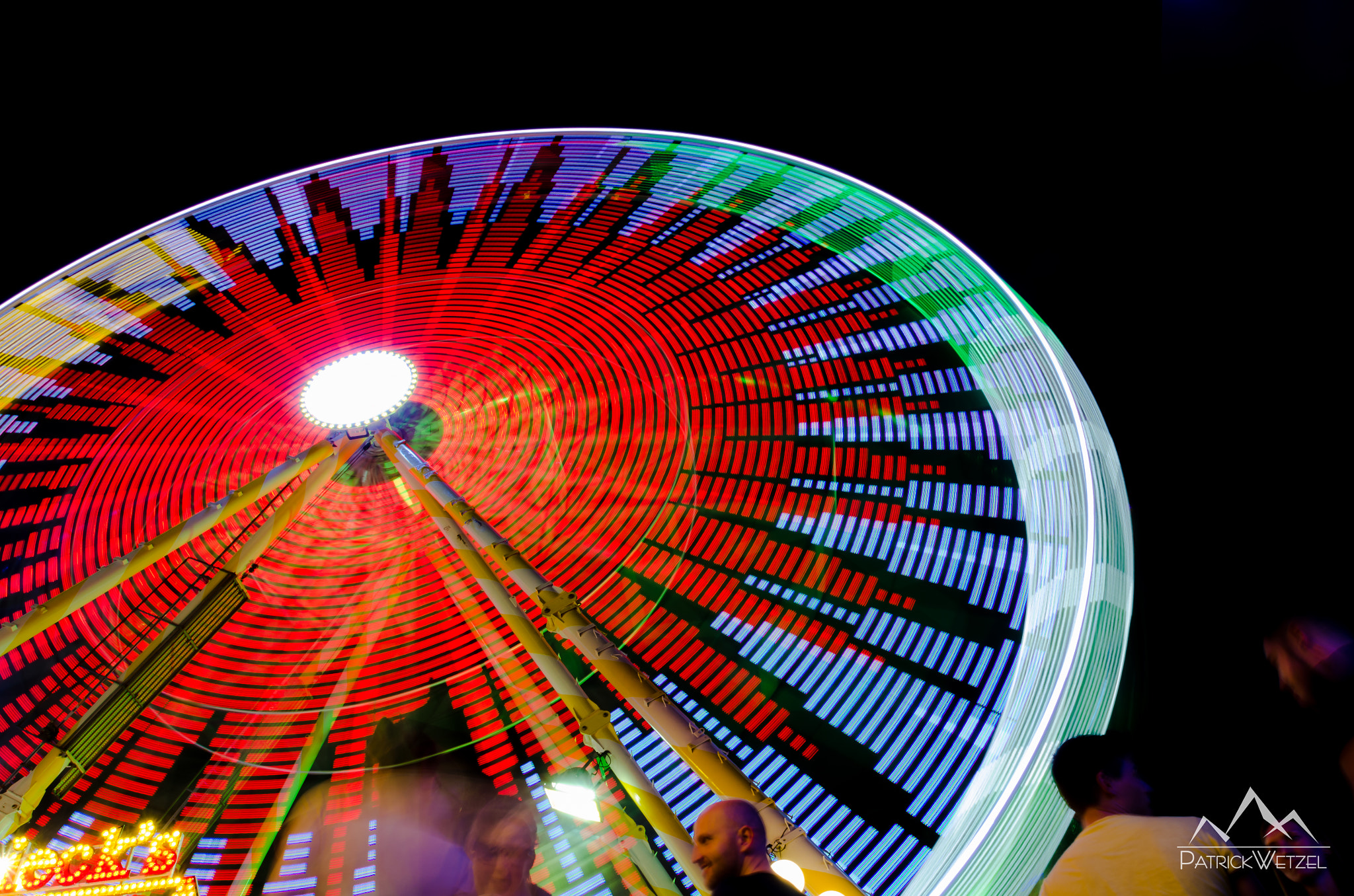 Sigma 18-200mm F3.5-6.3 DC OS HSM sample photo. Funfair at night photography