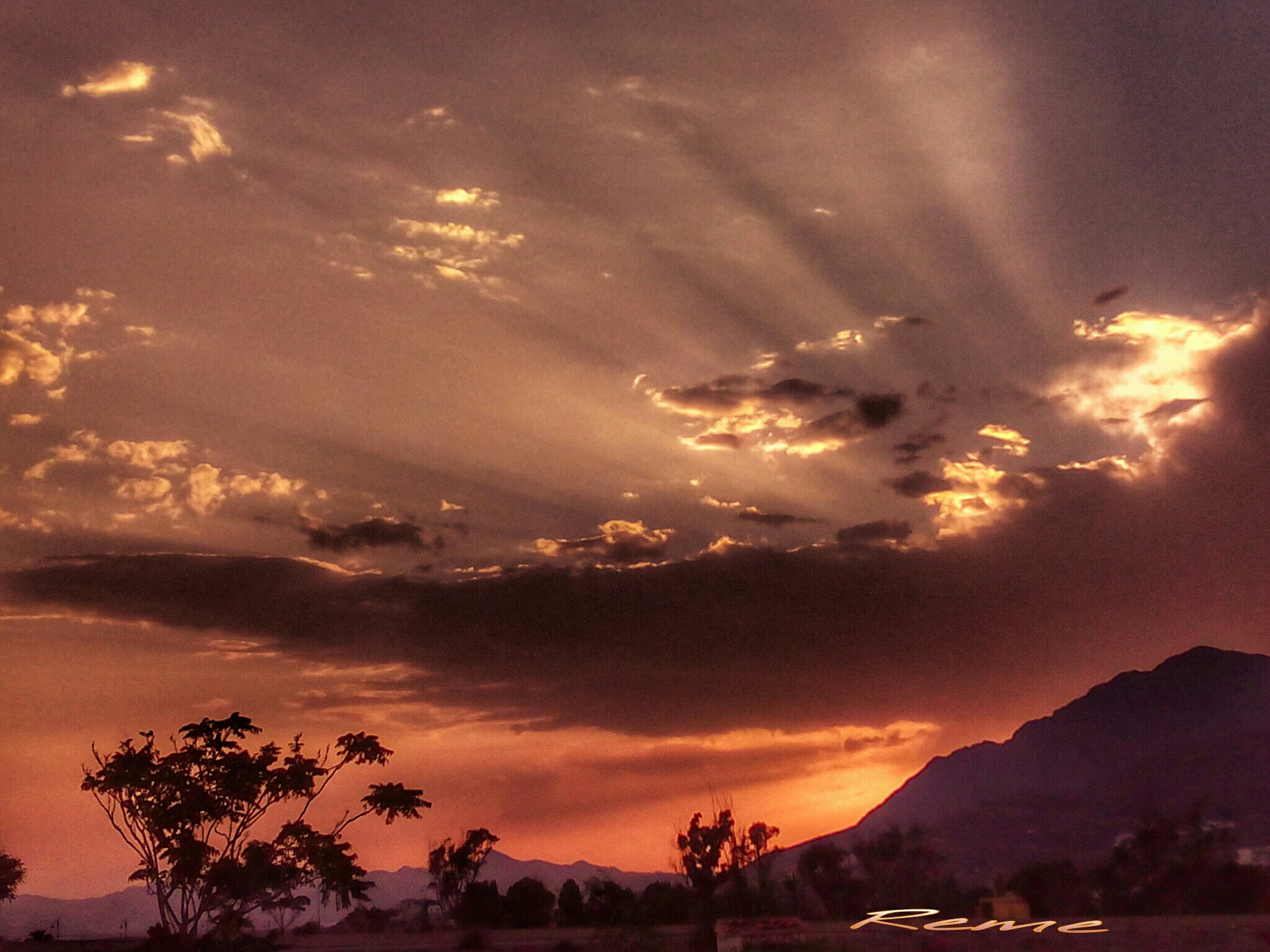 bq Aquaris E5 HD sample photo. Sunset photography