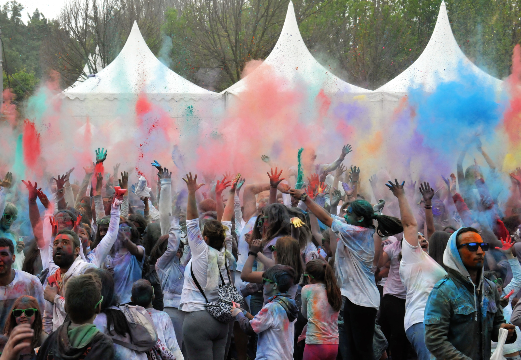 Nikon D300S sample photo. Holi festival photography
